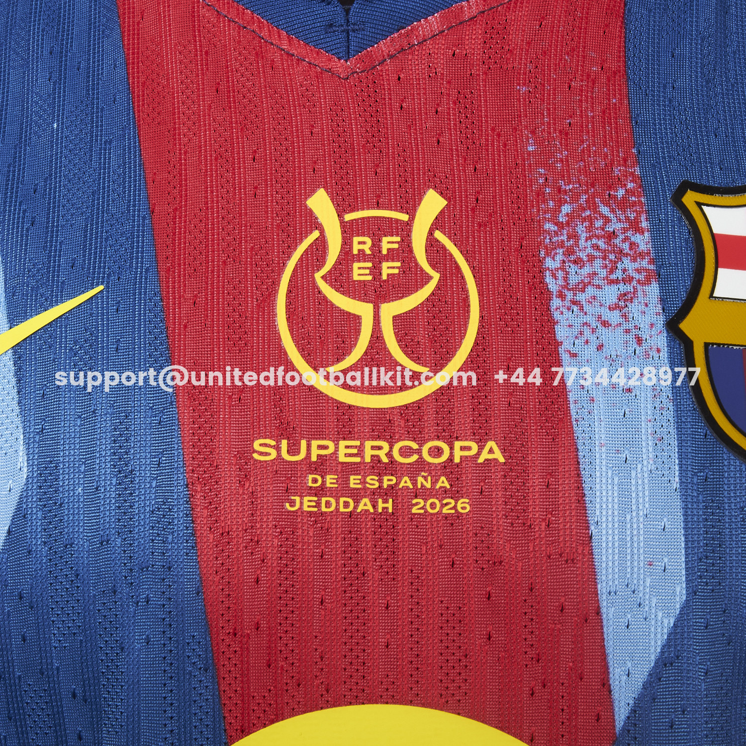 Unitedfootballkit.com | Barcelona 25-26 Supercopa De España Fourth Jersey - Player Version -Customize Name, Number and Patch | Worldwide Shipping