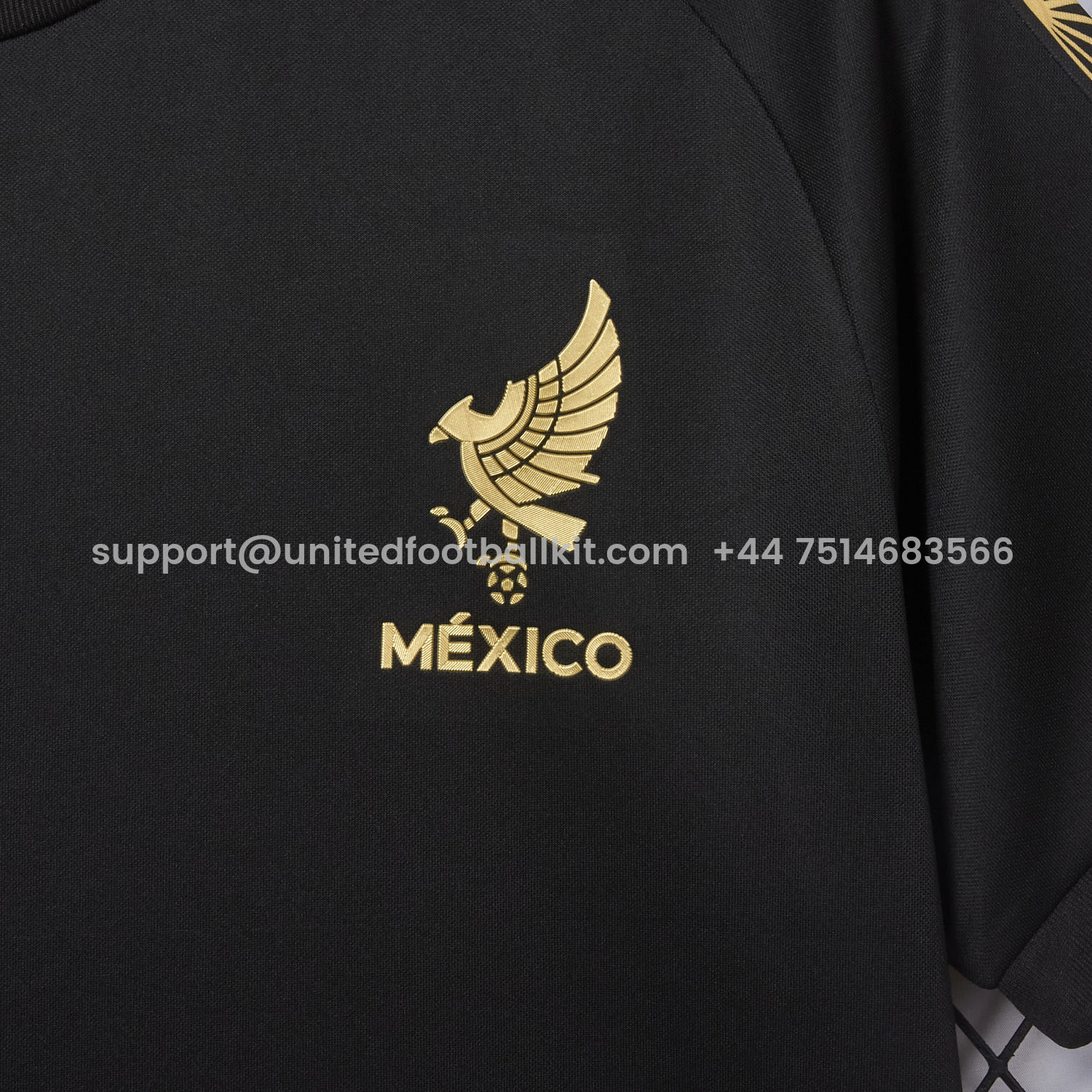 Unitedfootballkit.com | Mexico 2025 Gold Cup Black Training Special Jersey - Fans Version -Customize Name, Number and Patch | Worldwide Shipping