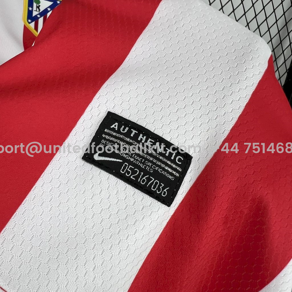 Unitedfootballkit.com | Retro Atletico Madrid 2012-13 Home Jersey -Customize Name, Number and Patch | Worldwide Shipping