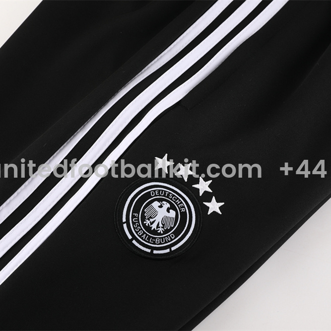 Unitedfootballkit.com | Germany 2024 Jacket Training Tracksuit - Black -Customize Name, Number and Patch | Worldwide Shipping