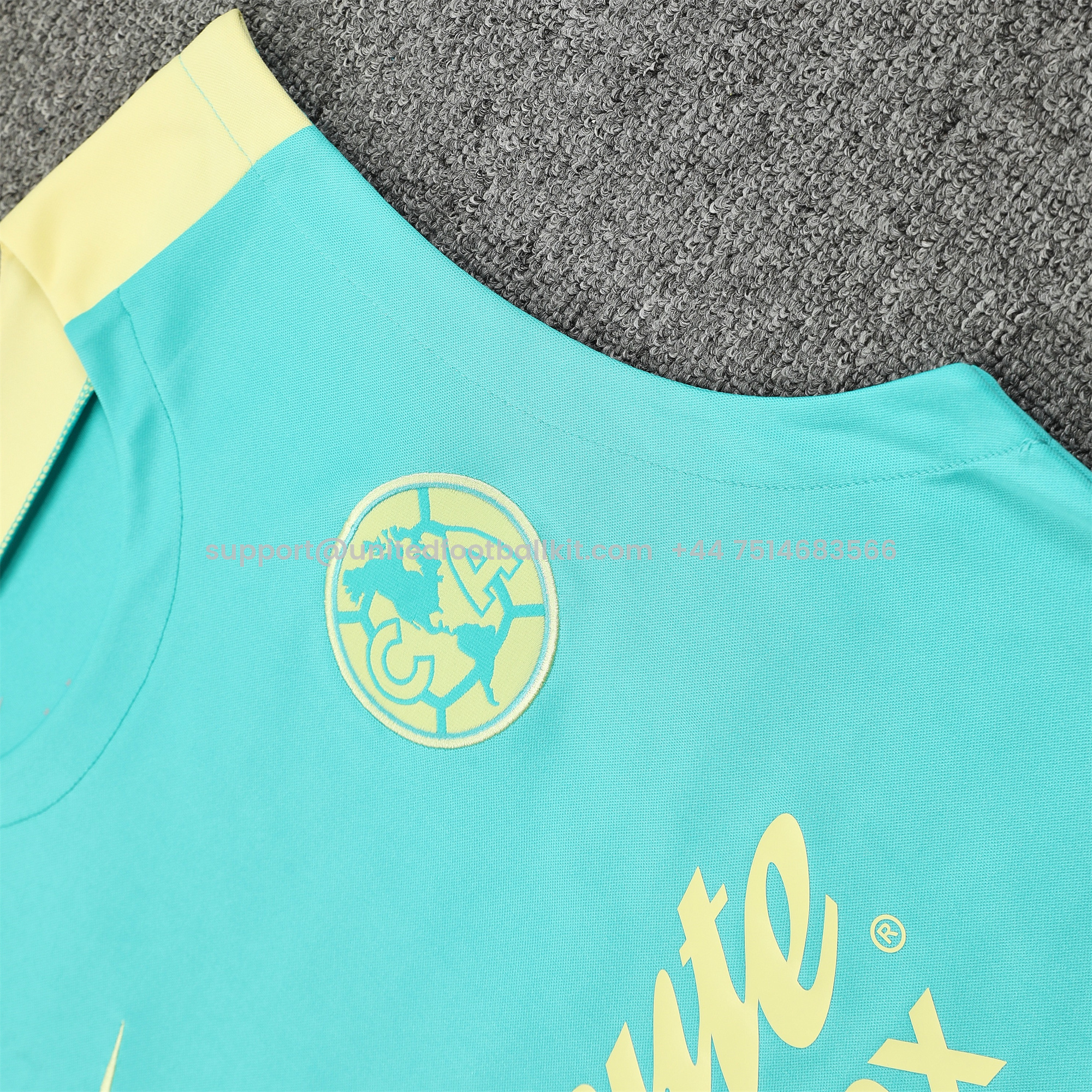 Unitedfootballkit.com | Club América 24-25 Vest Training Set - Light Green Vest & Grey Shorts -Customize Name, Number and Patch | Worldwide Shipping