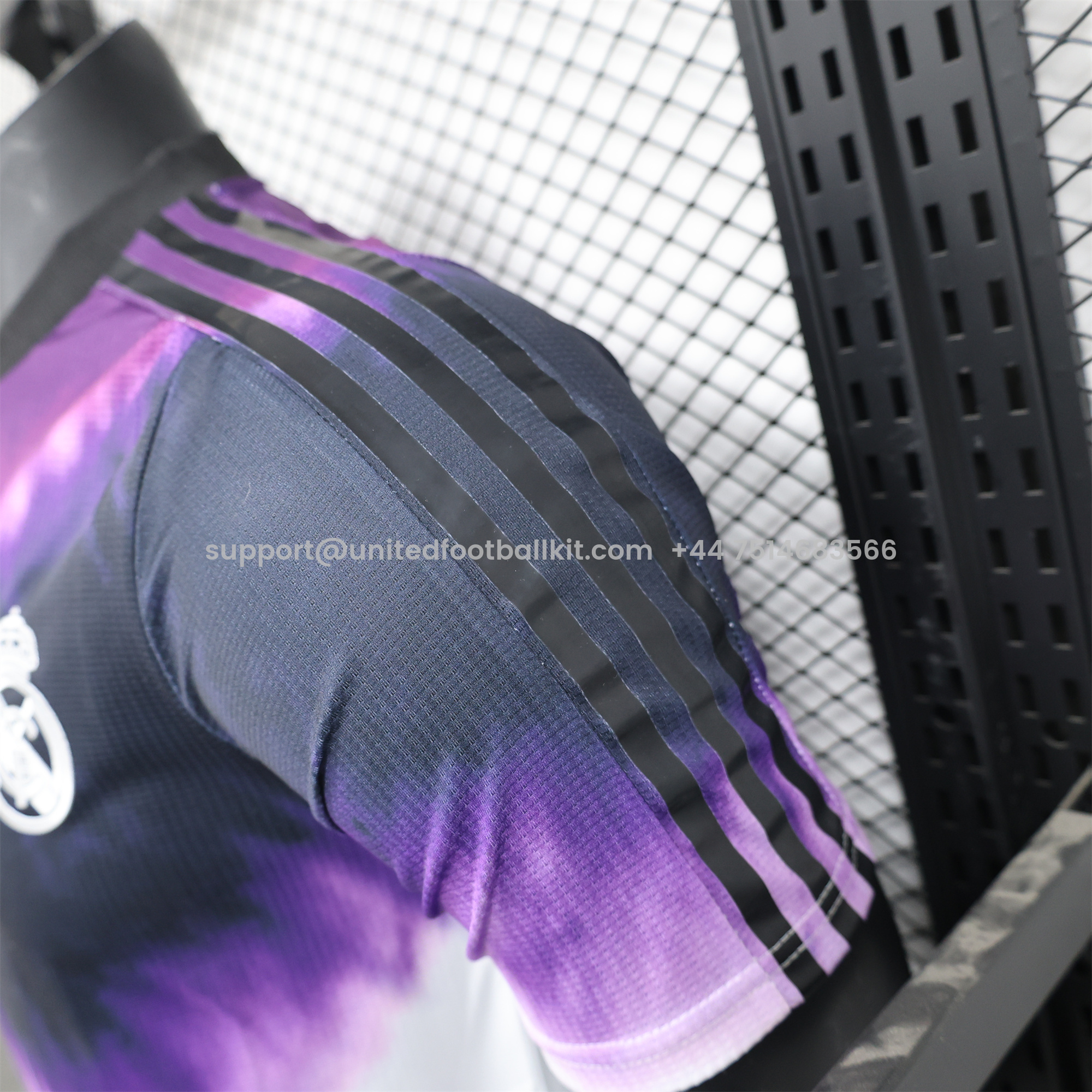 Unitedfootballkit.com | Real Madrid 24-25 White & Purple Spring Festival Special Edition Jersey - Player Version -Customize Name, Number and Patch | Worldwide Shipping