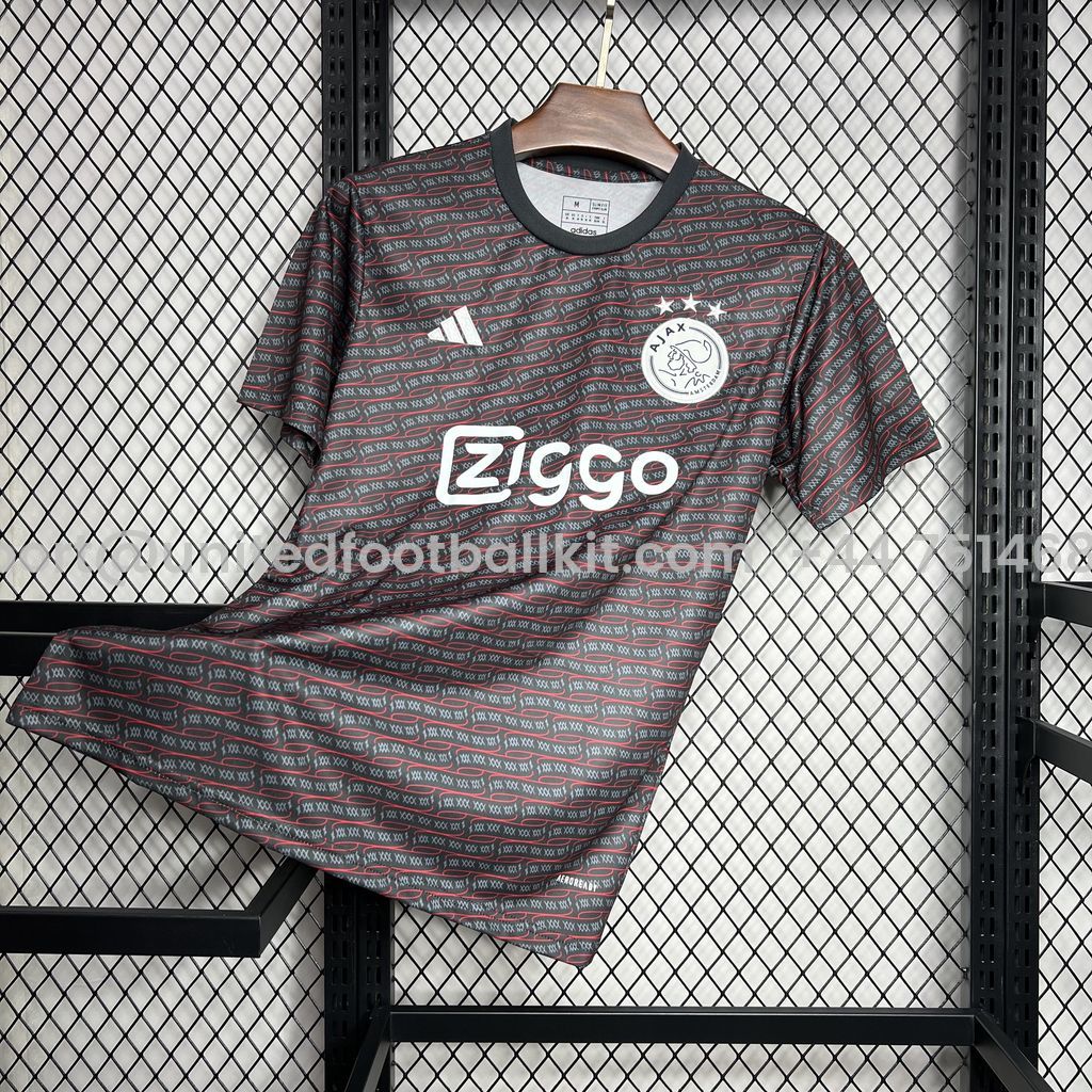 Unitedfootballkit.com | Ajax 24-25 Pre-match Training Jersey - Fans Version -Customize Name, Number and Patch | Worldwide Shipping