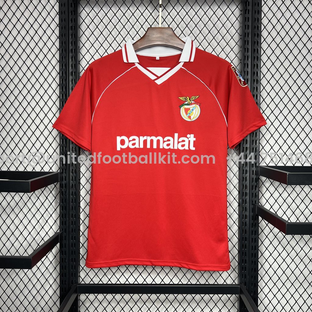 Unitedfootballkit.com | Retro Benfica 1994-95 Home Stadium Jersey -Customize Name, Number and Patch | Worldwide Shipping