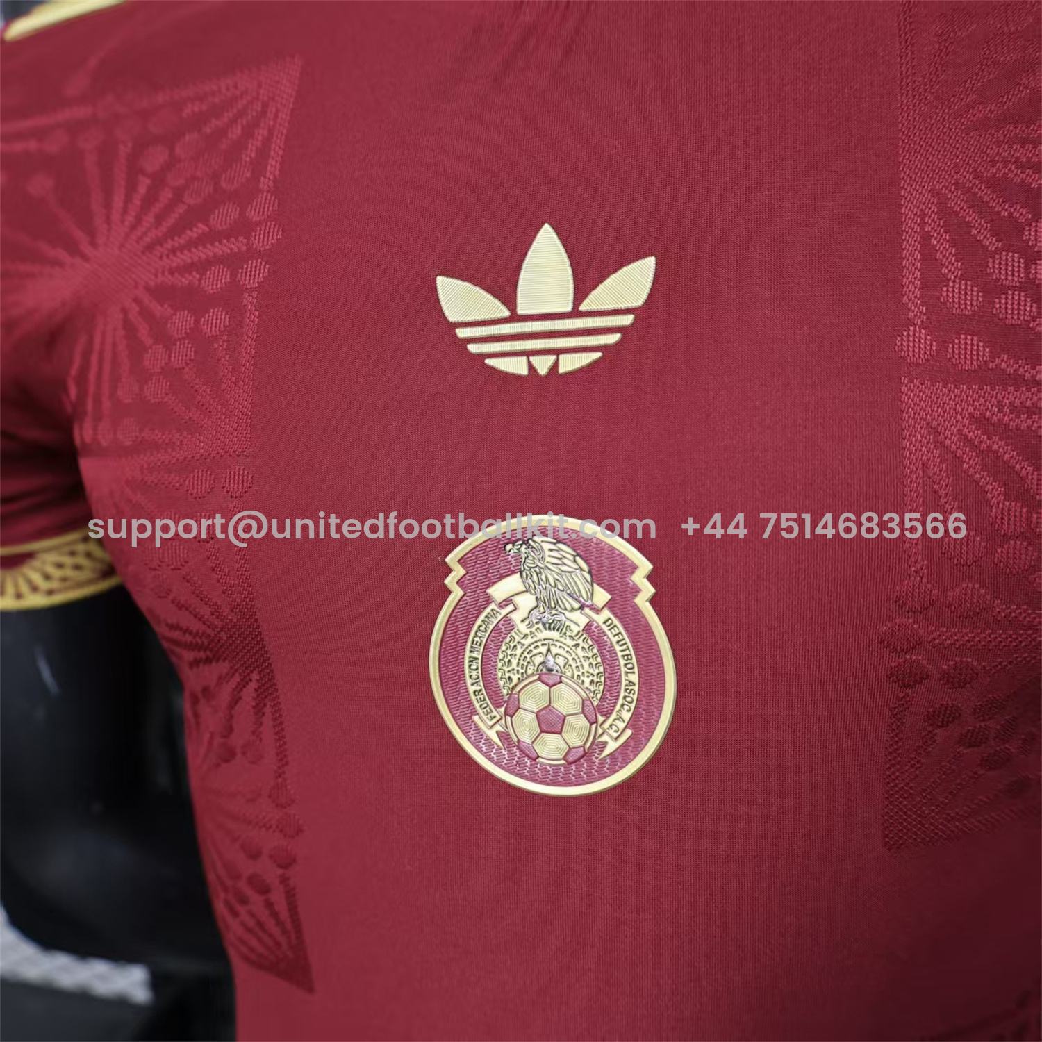 Unitedfootballkit.com | Mexico 2025 Round Logo Red Special Edition Jersey - Player Version -Customize Name, Number and Patch | Worldwide Shipping