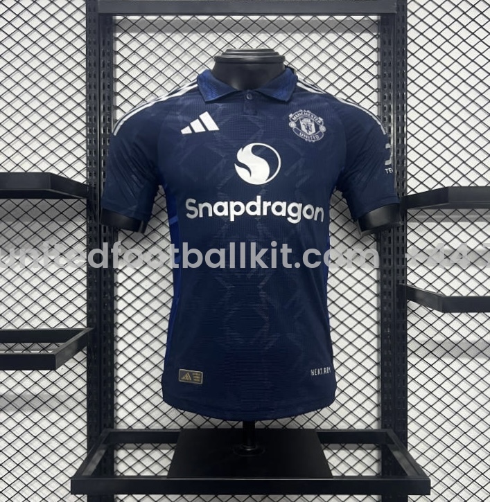 Unitedfootballkit.com | Manchester United 24-25 Away Jersey - Player Version -Customize Name, Number and Patch | Worldwide Shipping