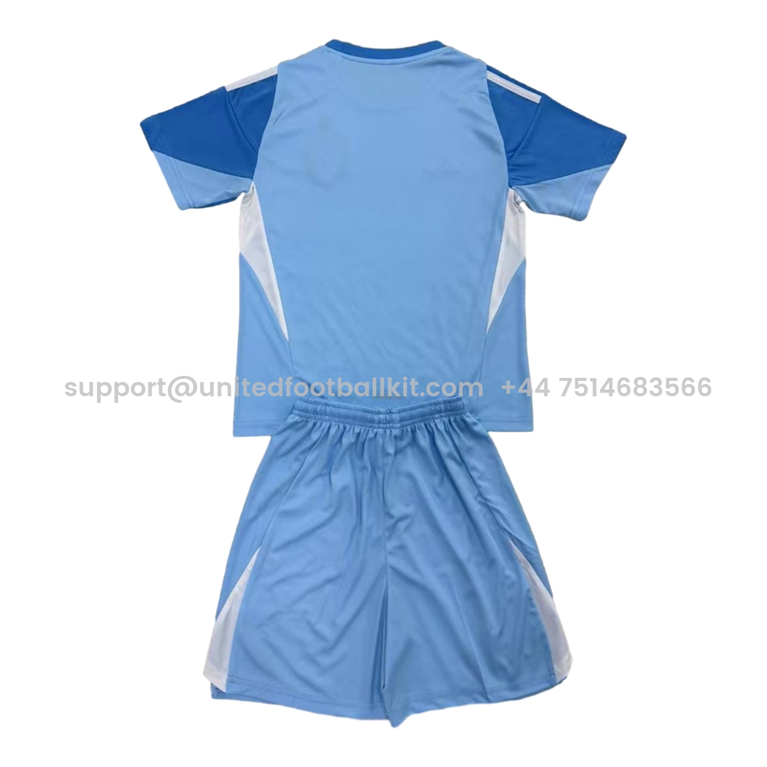 Unitedfootballkit.com | LA Galaxy 25-26 Blue Goalkeeper Kids Kit -Customize Name, Number and Patch | Worldwide Shipping