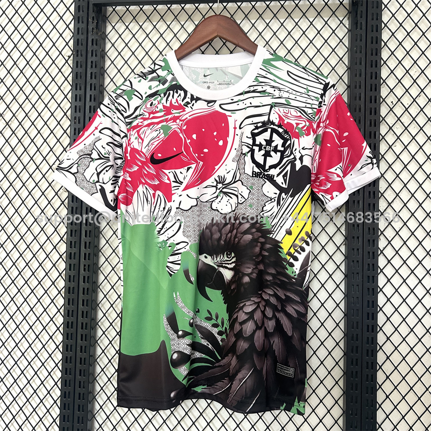 Unitedfootballkit.com | Brazil 2025 Black Macaw Special Jersey - Fans Version -Customize Name, Number and Patch | Worldwide Shipping