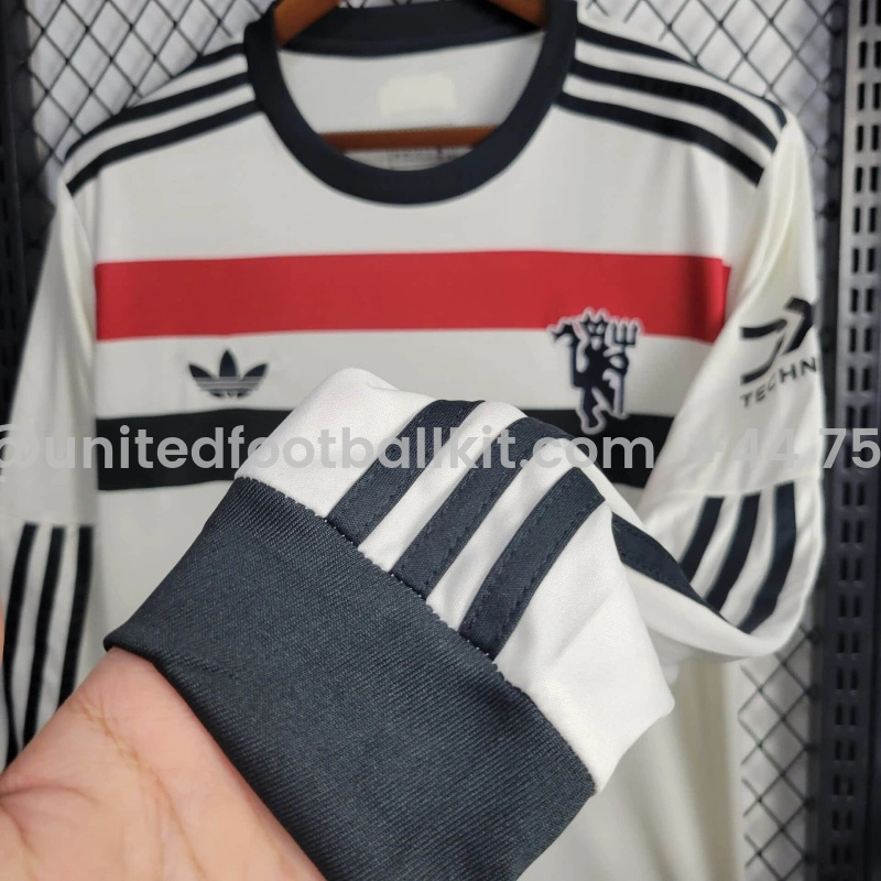 Unitedfootballkit.com | Manchester United 24-25 Third Long Sleeve Jersey - Fans Version -Customize Name, Number and Patch | Worldwide Shipping