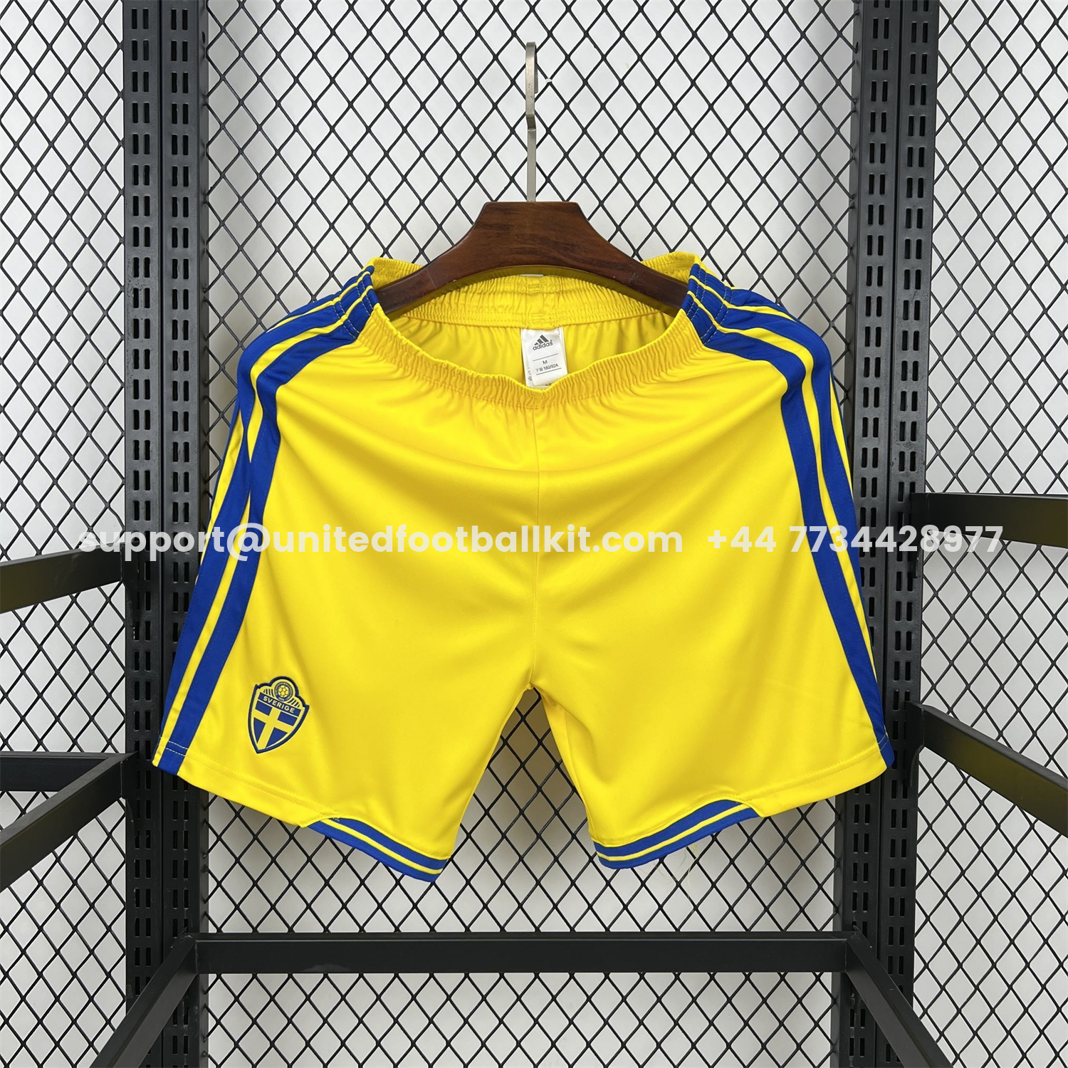 Unitedfootballkit.com | Sweden 2026 Yellow Shorts - Fans Version -Customize Name, Number and Patch | Worldwide Shipping