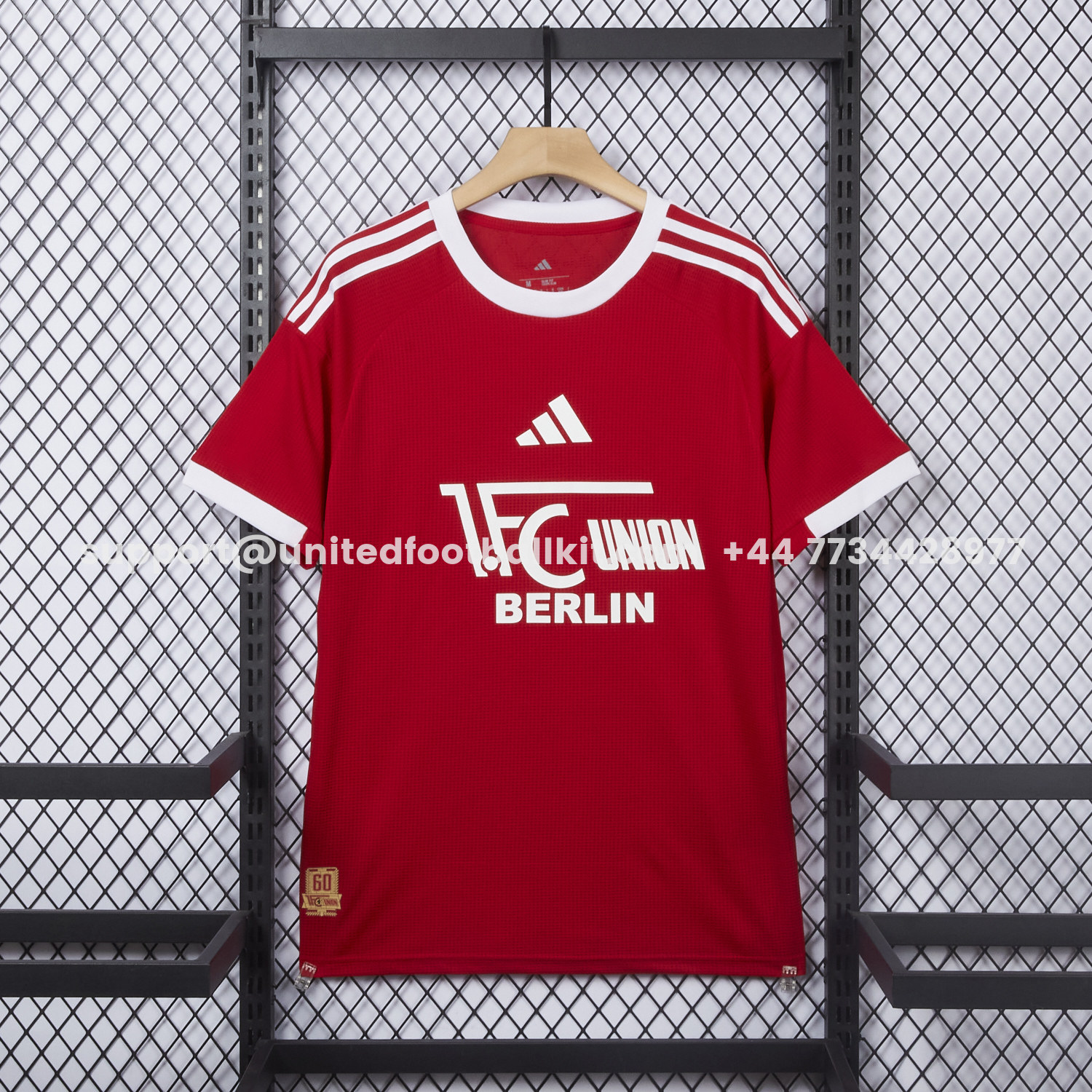 Unitedfootballkit.com | Union Berlin 25-26 60th Commemorative Special Jersey - Fans Version -Customize Name, Number and Patch | Worldwide Shipping