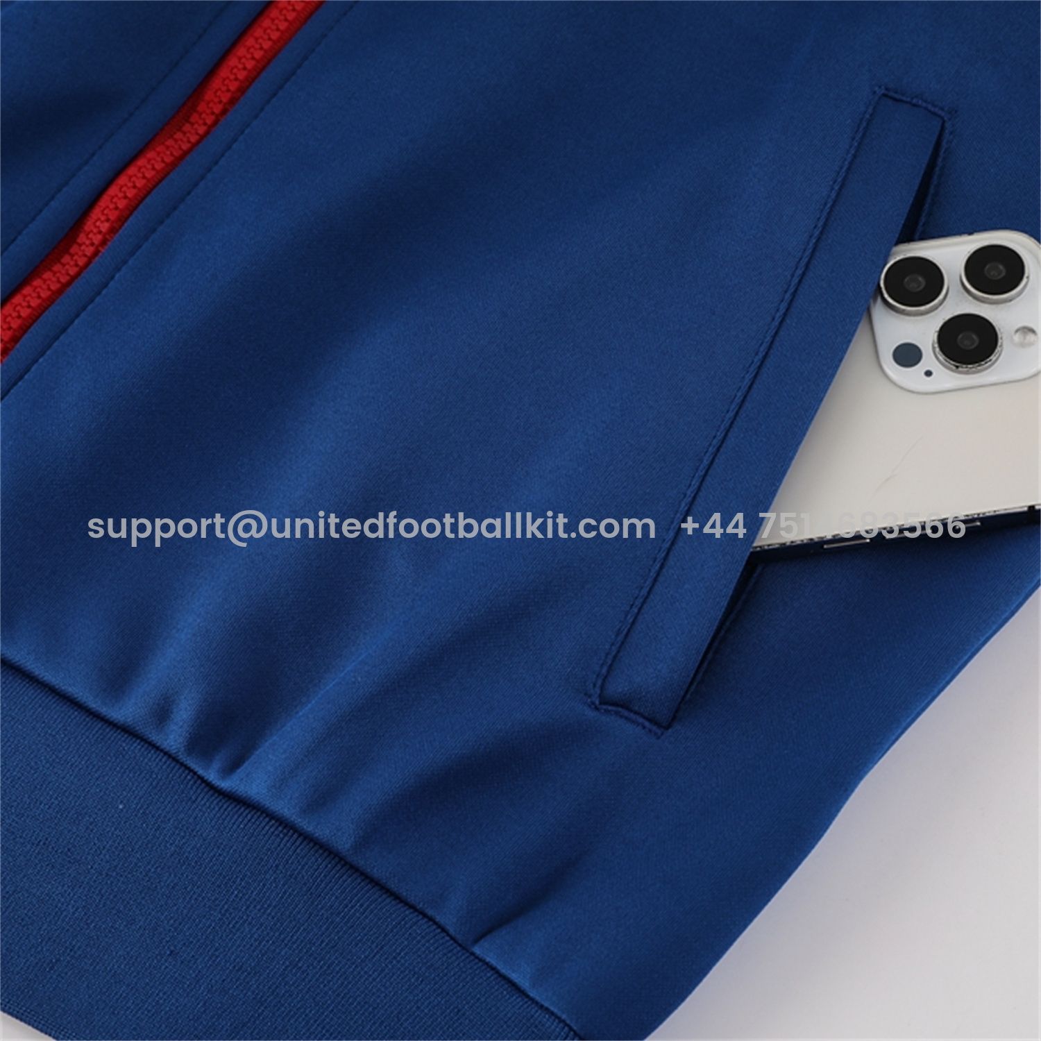 Unitedfootballkit.com | Paris Saint-Germain PSG 25-26 Jacket Training Tracksuit - Blue Jackets and Pants -Customize Name, Number and Patch | Worldwide Shipping