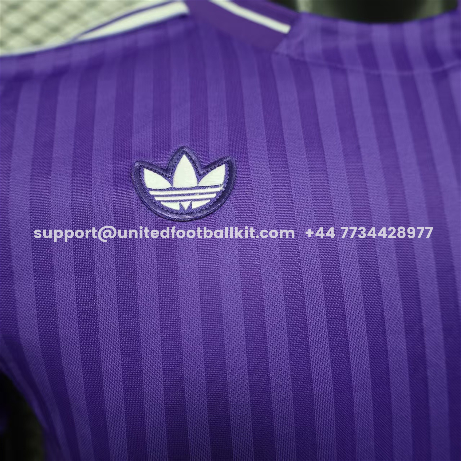 Unitedfootballkit.com | Real Madrid 25-26 Icon Range Trefoil Purple Travel Jersey - Player Version -Customize Name, Number and Patch | Worldwide Shipping