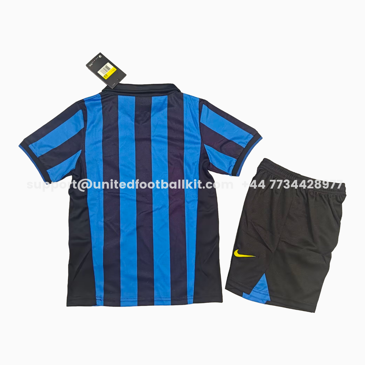 Unitedfootballkit.com | Retro Inter Milan 1998-99 Home Kids Kit -Customize Name, Number and Patch | Worldwide Shipping