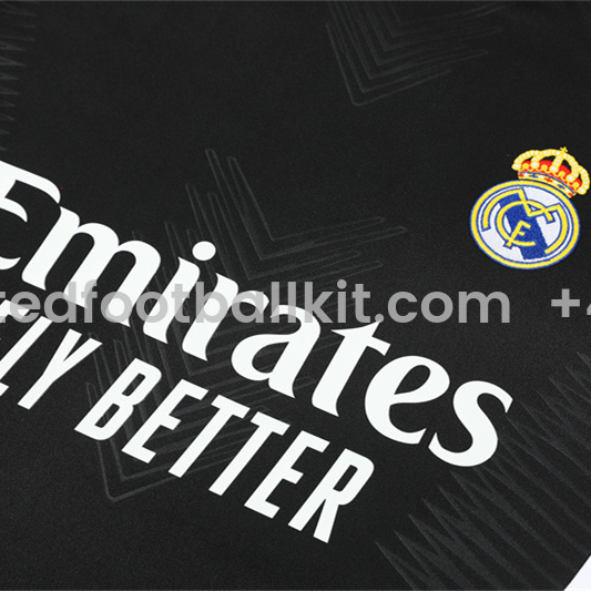 Unitedfootballkit.com | Real Madrid 24-25 Long Sleeve Training Set - Player Version - Black and Purple -Customize Name, Number and Patch | Worldwide Shipping