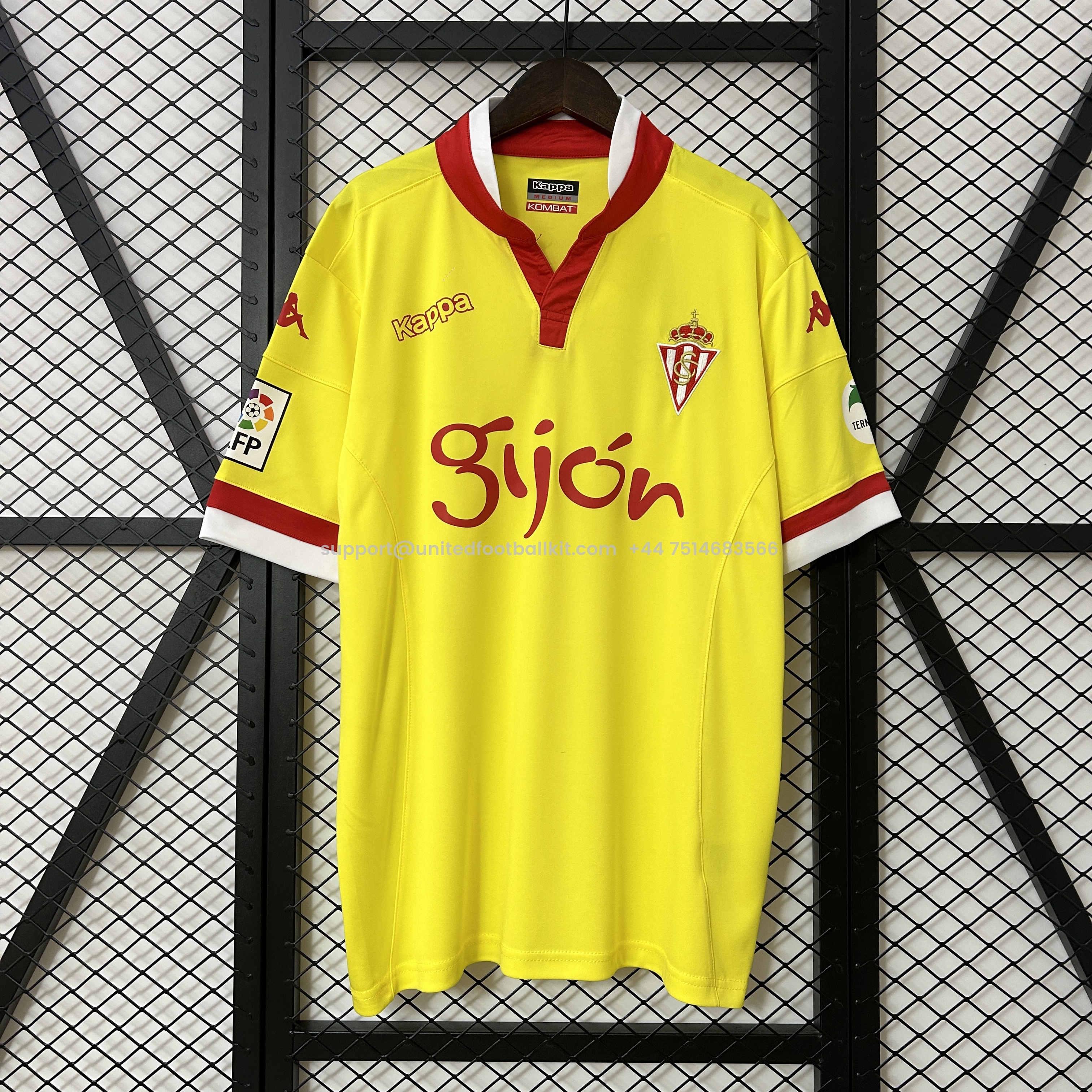 Unitedfootballkit.com | Retro Sporting Gijon 2015-16 Third Jersey -Customize Name, Number and Patch | Worldwide Shipping