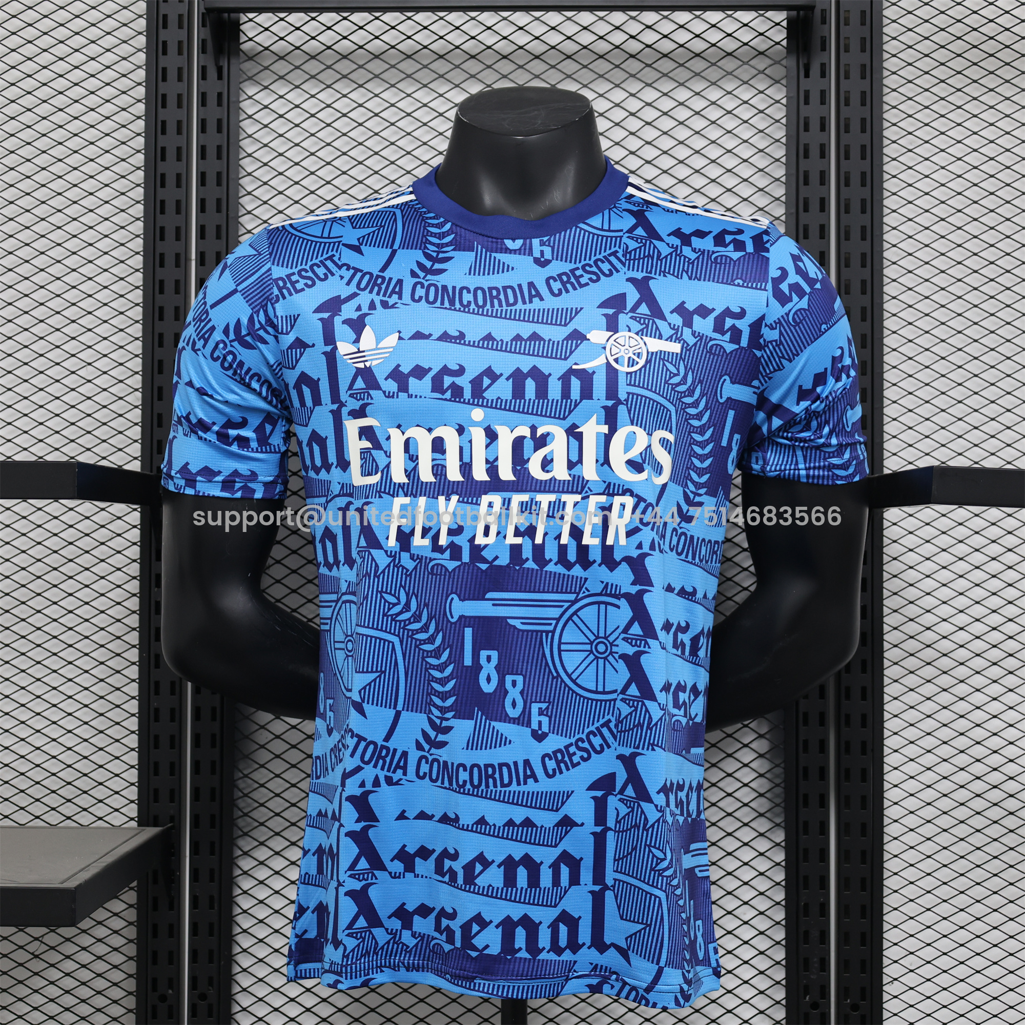 Unitedfootballkit.com | Arsenal 24-25 Blue 1986 Special Edition Jersey - Player Version -Customize Name, Number and Patch | Worldwide Shipping