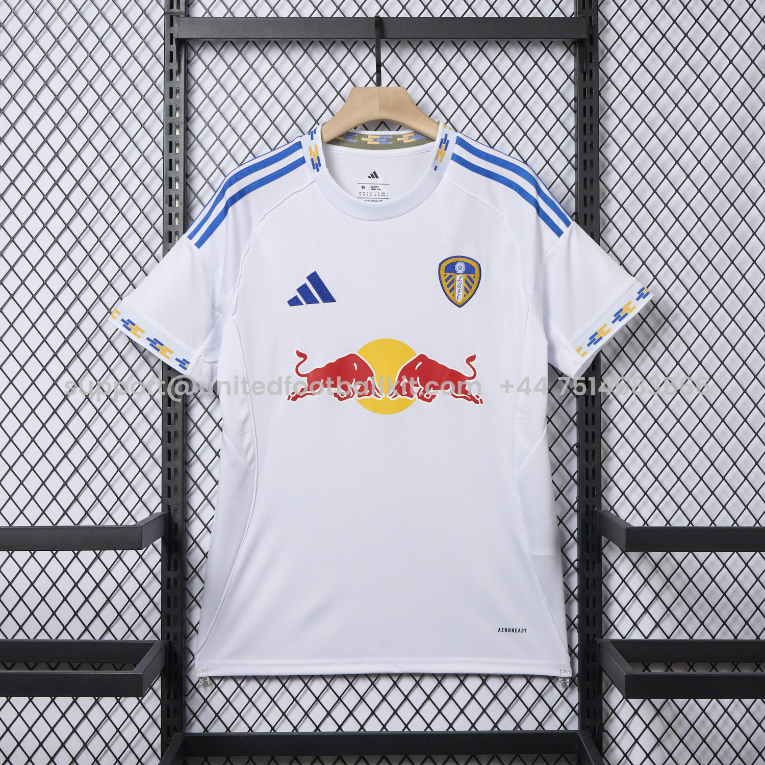 Unitedfootballkit.com | Leeds United 25-26 Home White Jersey - Fans Version -Customize Name, Number and Patch | Worldwide Shipping