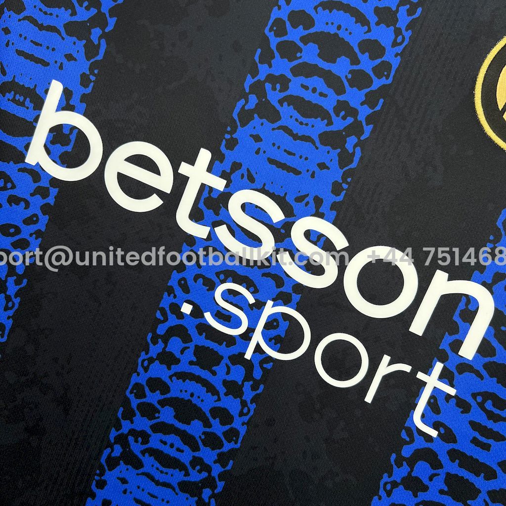 Unitedfootballkit.com | Inter Milan 24-25 Blue Black Mamba Special Edition Jersey - Fans Version -Customize Name, Number and Patch | Worldwide Shipping