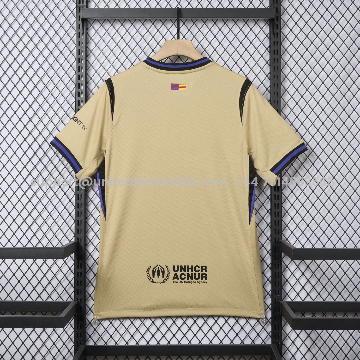 Unitedfootballkit.com | Barcelona 25-26 Away Jersey - Fans Version -Customize Name, Number and Patch | Worldwide Shipping