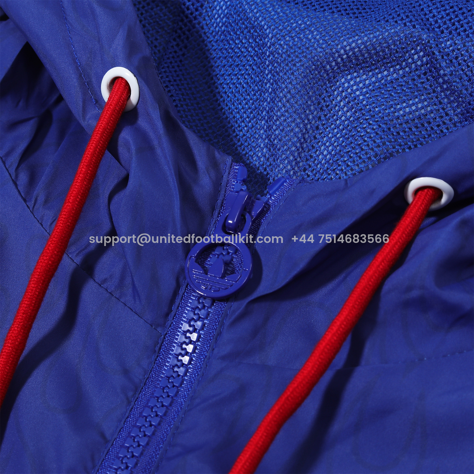 Unitedfootballkit.com | Japan 2024 Vintage Flame '98 Style Hooded Windbreaker - Player Version -Customize Name, Number and Patch | Worldwide Shipping