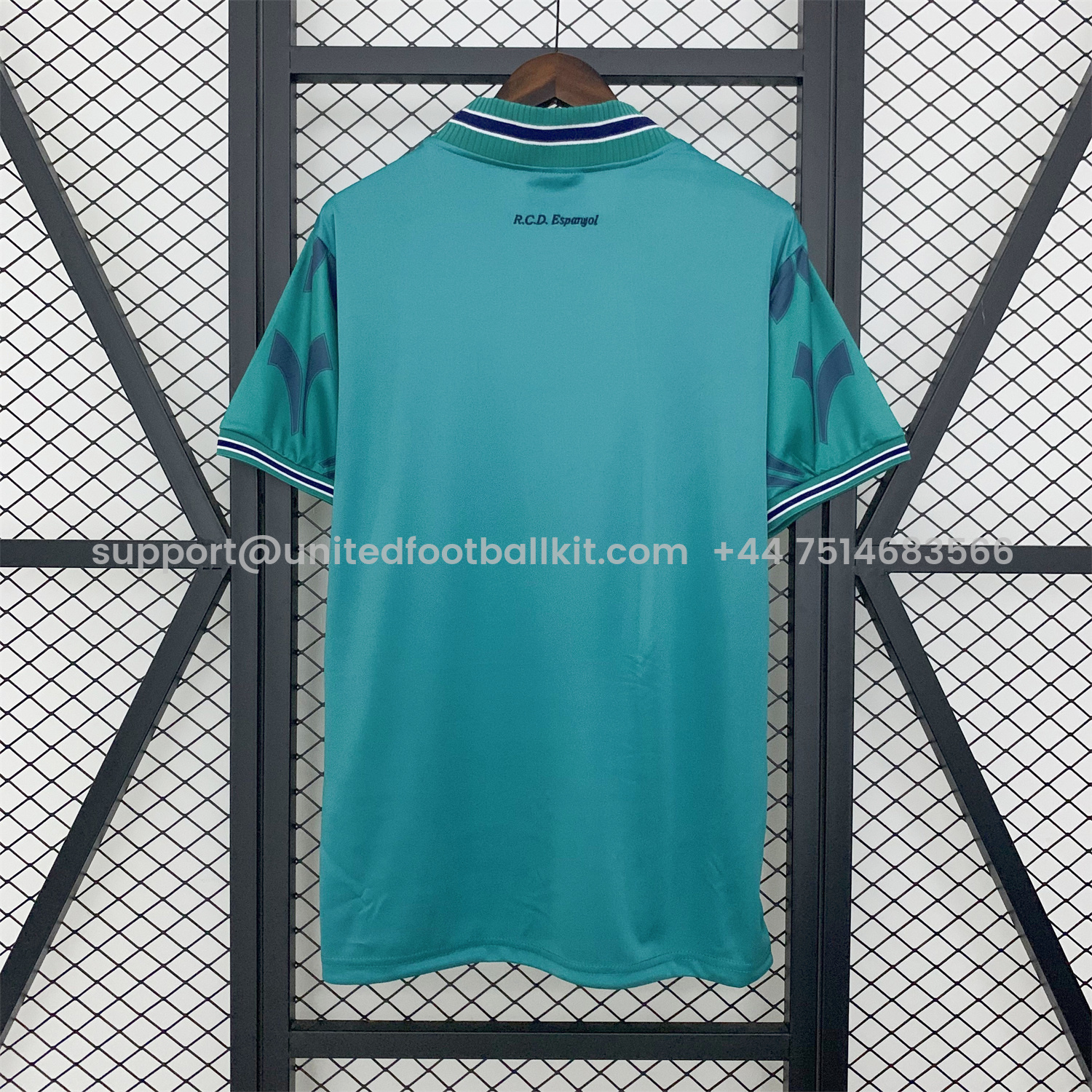 Unitedfootballkit.com | Retro RCD Espanyol 1996-97 Away Jersey -Customize Name, Number and Patch | Worldwide Shipping