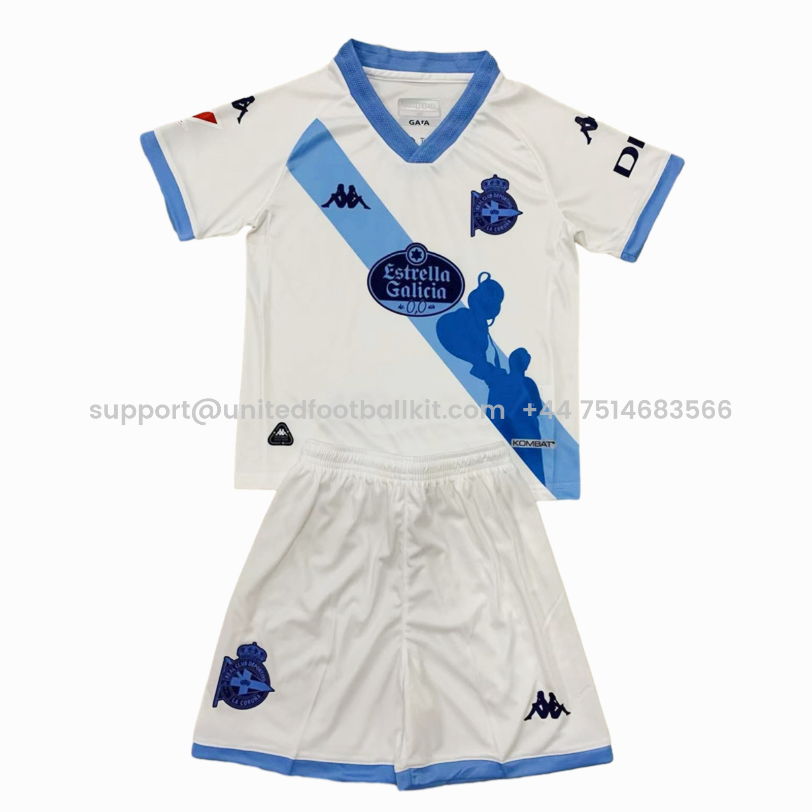 Unitedfootballkit.com | Deportivo de La Coruña 24-25 Third Kids Kit -Customize Name, Number and Patch | Worldwide Shipping