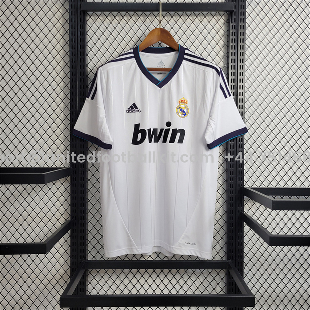 Unitedfootballkit.com | Retro Real Madrid 12-13 Home Stadium Jersey -Customize Name, Number and Patch | Worldwide Shipping