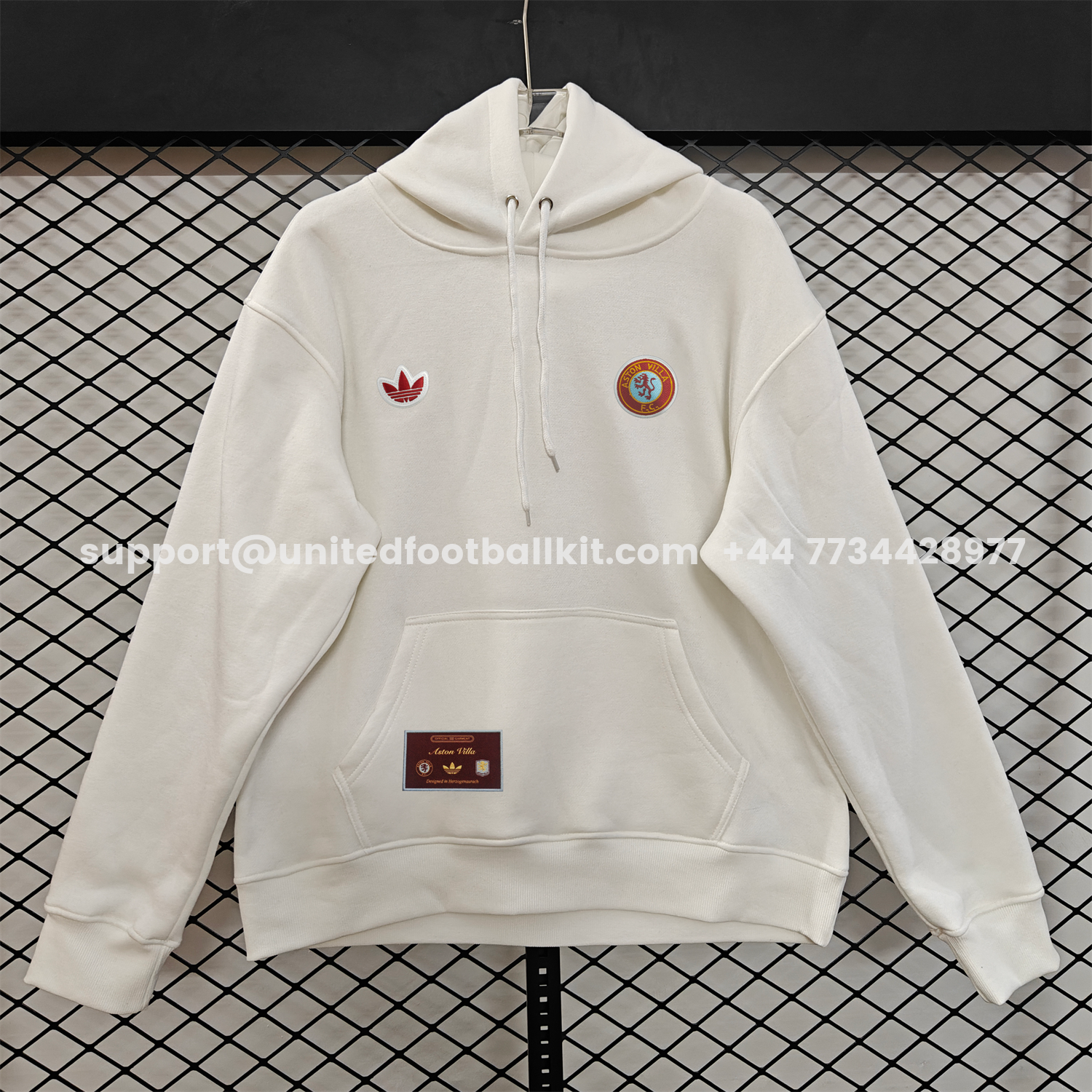 Unitedfootballkit.com | Aston Villa 25-26 Originals Terrace Icon Unisex Pullover Hoodie -Customize Name, Number and Patch | Worldwide Shipping