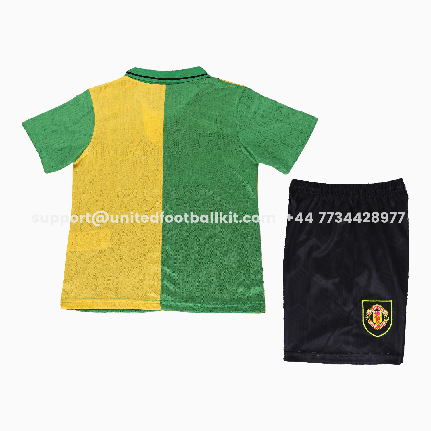 Unitedfootballkit.com | Retro Manchester United 92-94 Away Kids Kit -Customize Name, Number and Patch | Worldwide Shipping