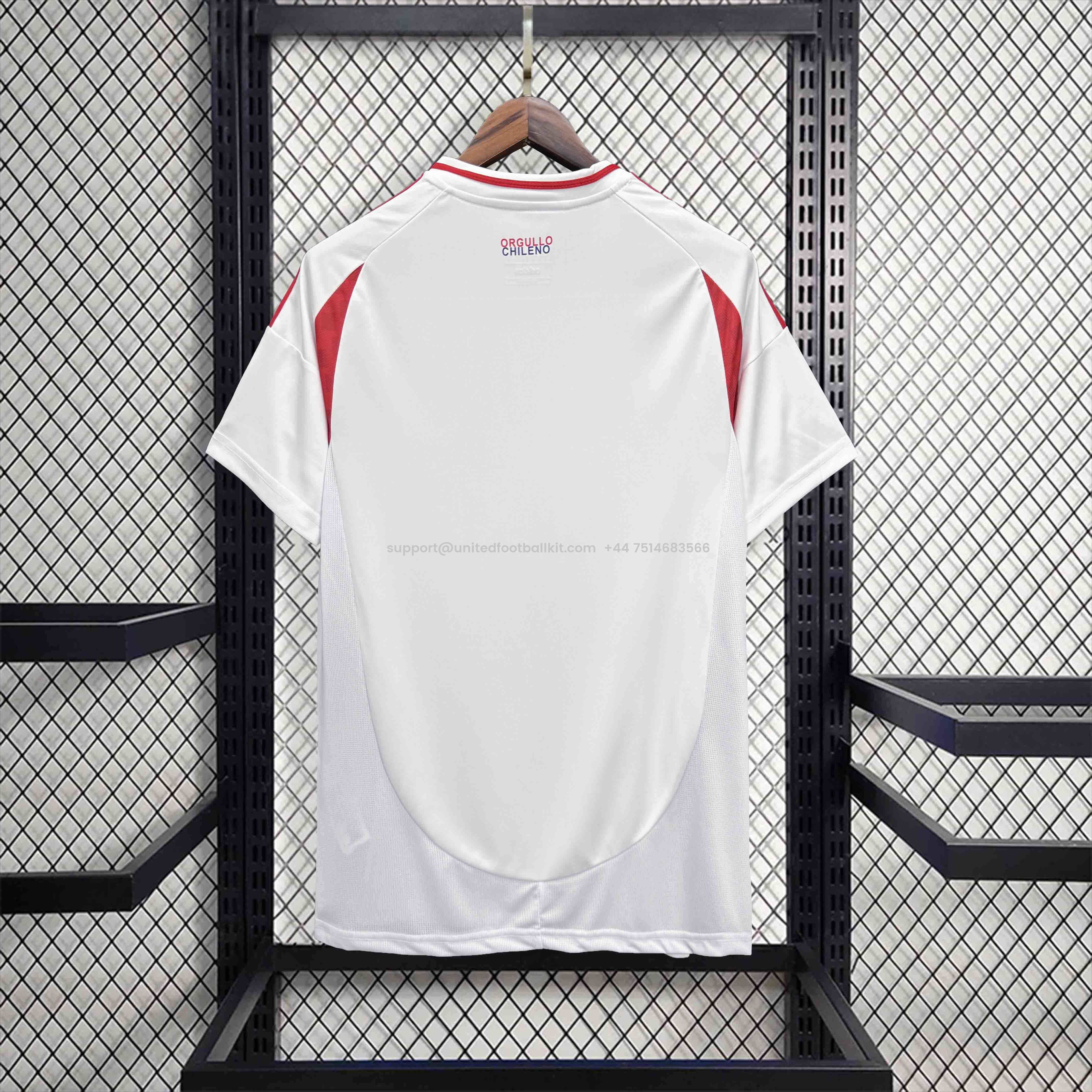 Unitedfootballkit.com | Chile 2024 Away Stadium Jersey - Fans Version -Customize Name, Number and Patch | Worldwide Shipping