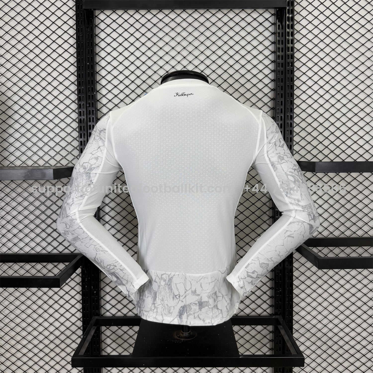 Unitedfootballkit.com | Manchester City 25-26 KidSuper White Long Sleeves Jersey - Player Version -Customize Name, Number and Patch | Worldwide Shipping