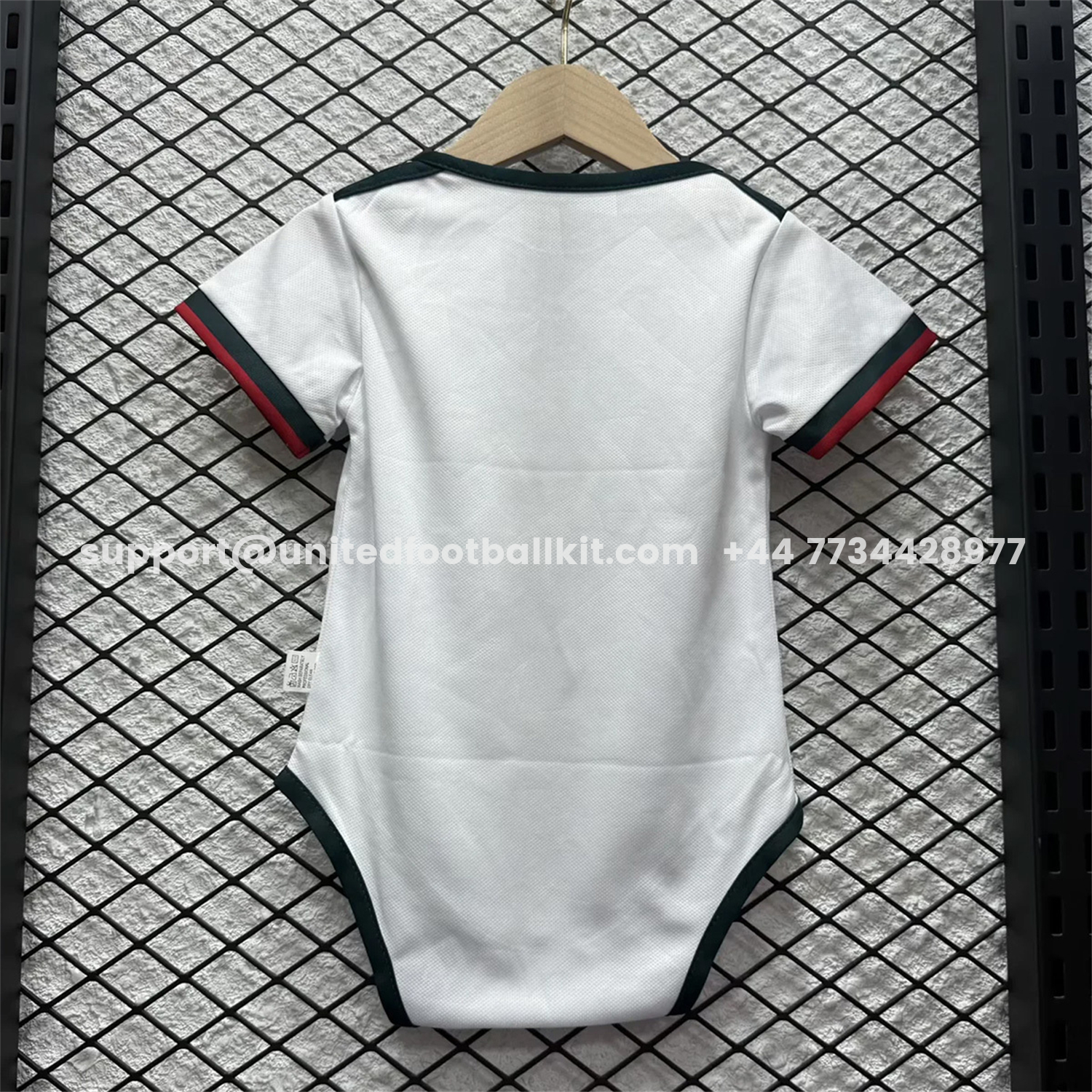 Unitedfootballkit.com | Mexico 2026 Away Baby Crawling Suit -Customize Name, Number and Patch | Worldwide Shipping