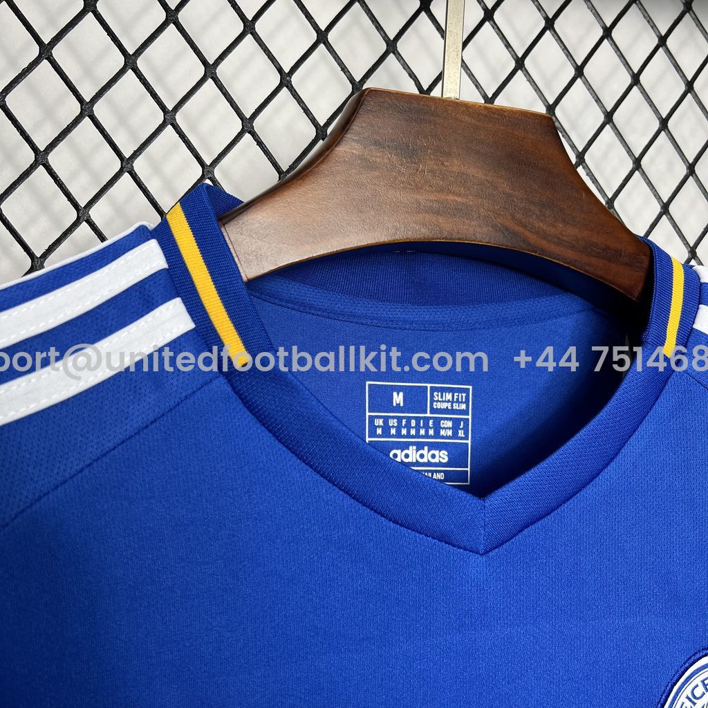 Unitedfootballkit.com | Leicester City 24-25 Home Stadium Jersey - Fans Version -Customize Name, Number and Patch | Worldwide Shipping