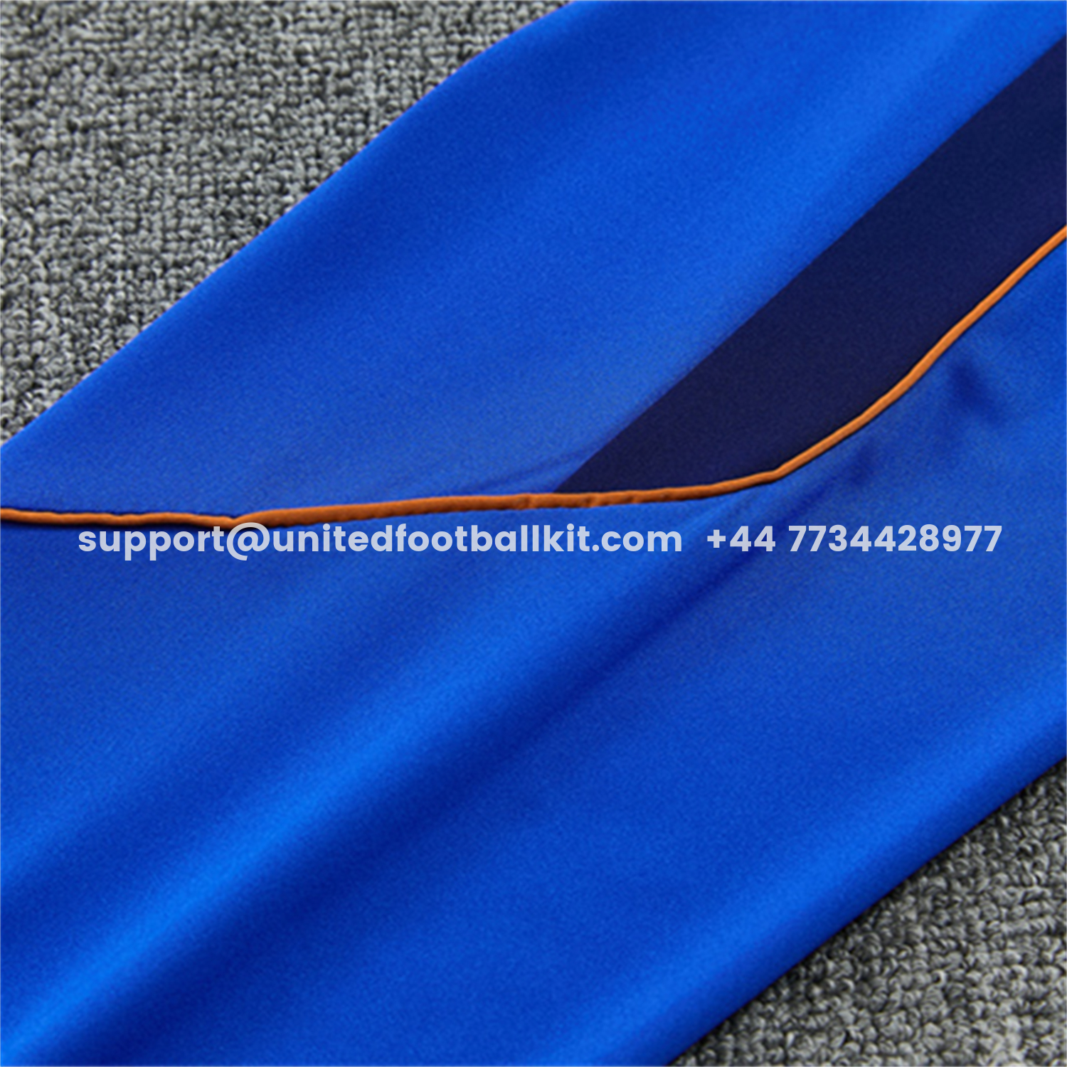 Unitedfootballkit.com | France 2026 Kids Long Sleeve Training Set - Royal Blue Top & Pants -Customize Name, Number and Patch | Worldwide Shipping