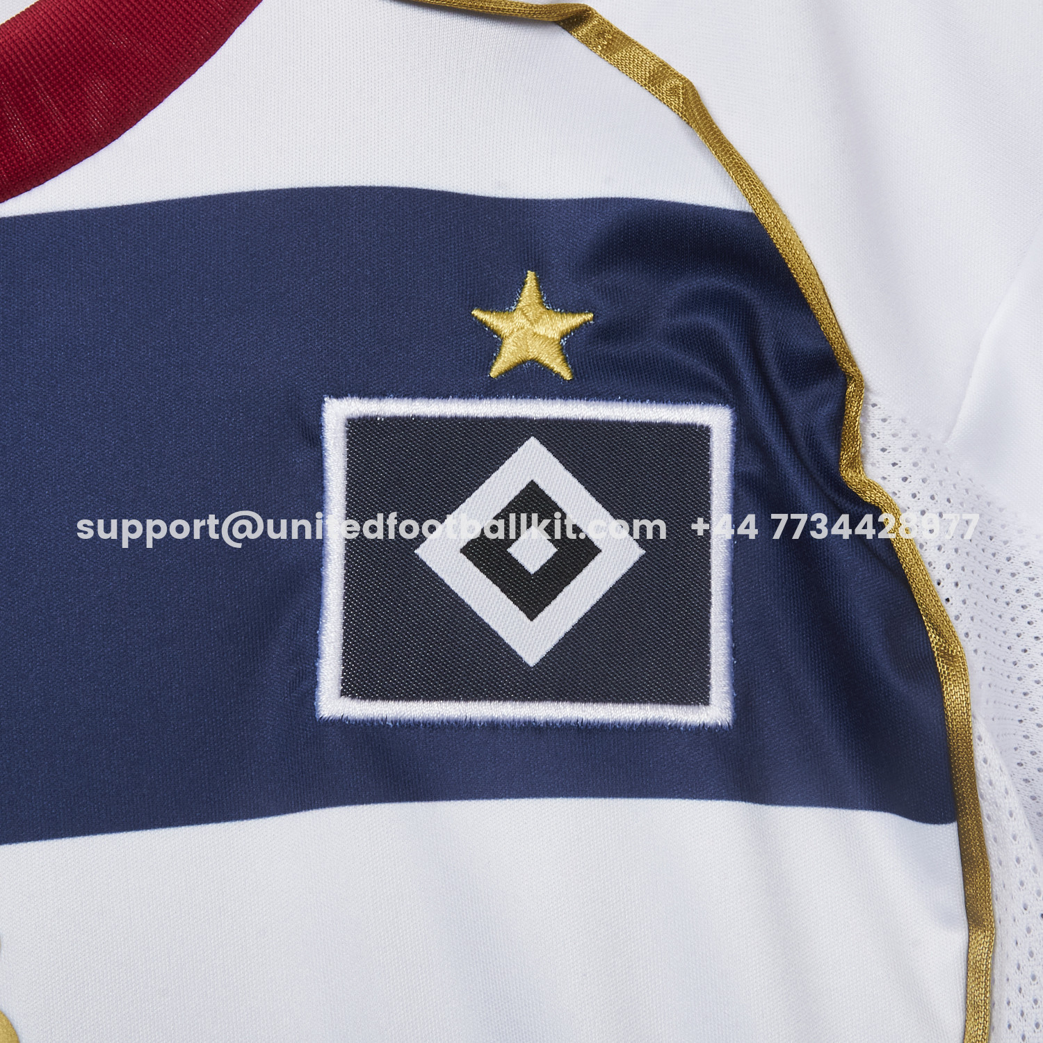 Unitedfootballkit.com | Hamburger SV 25-26 1887 Bundesliga Games Special Kids Kit -Customize Name, Number and Patch | Worldwide Shipping