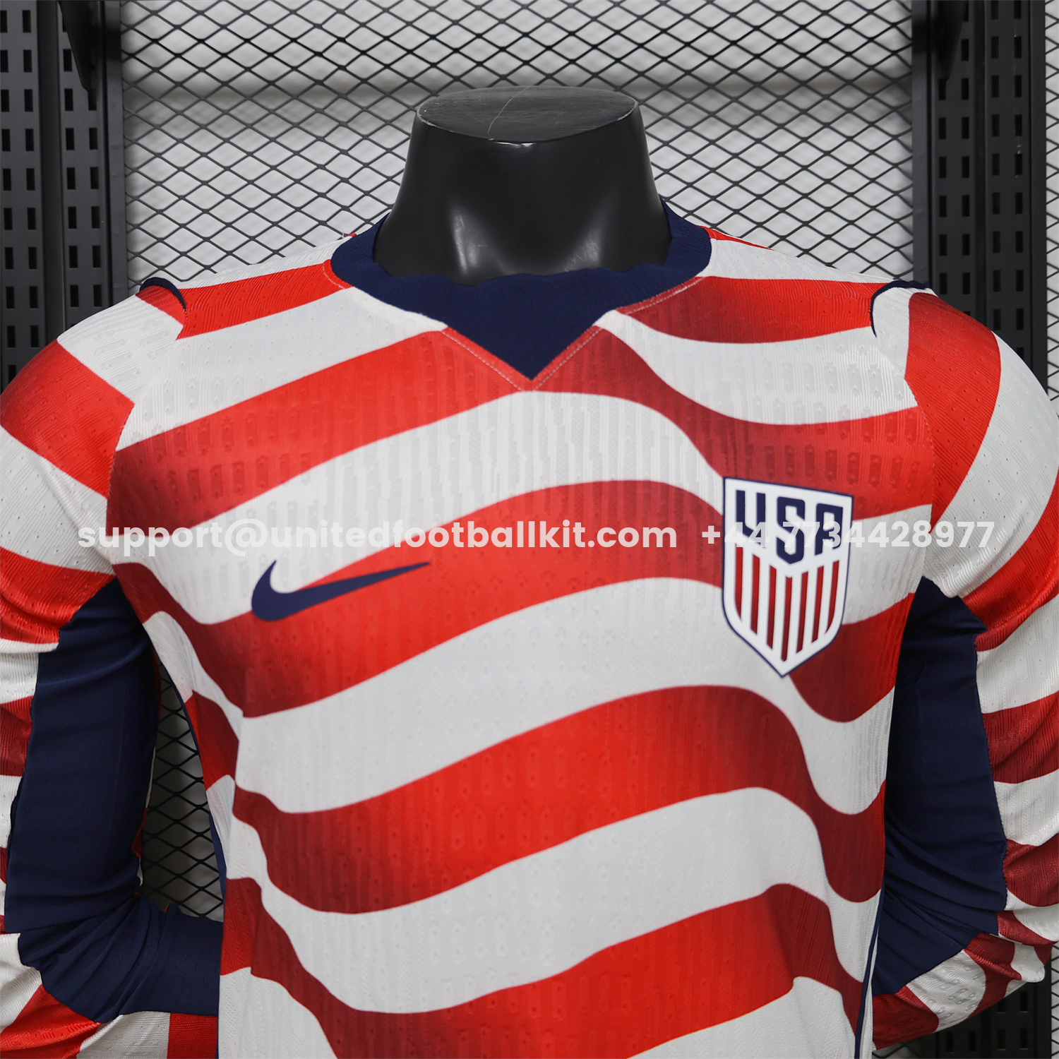 Unitedfootballkit.com | 【Back Blank】United States USA 2026 Home Long Sleeves Jersey - Player Version -Customize Name, Number and Patch | Worldwide Shipping