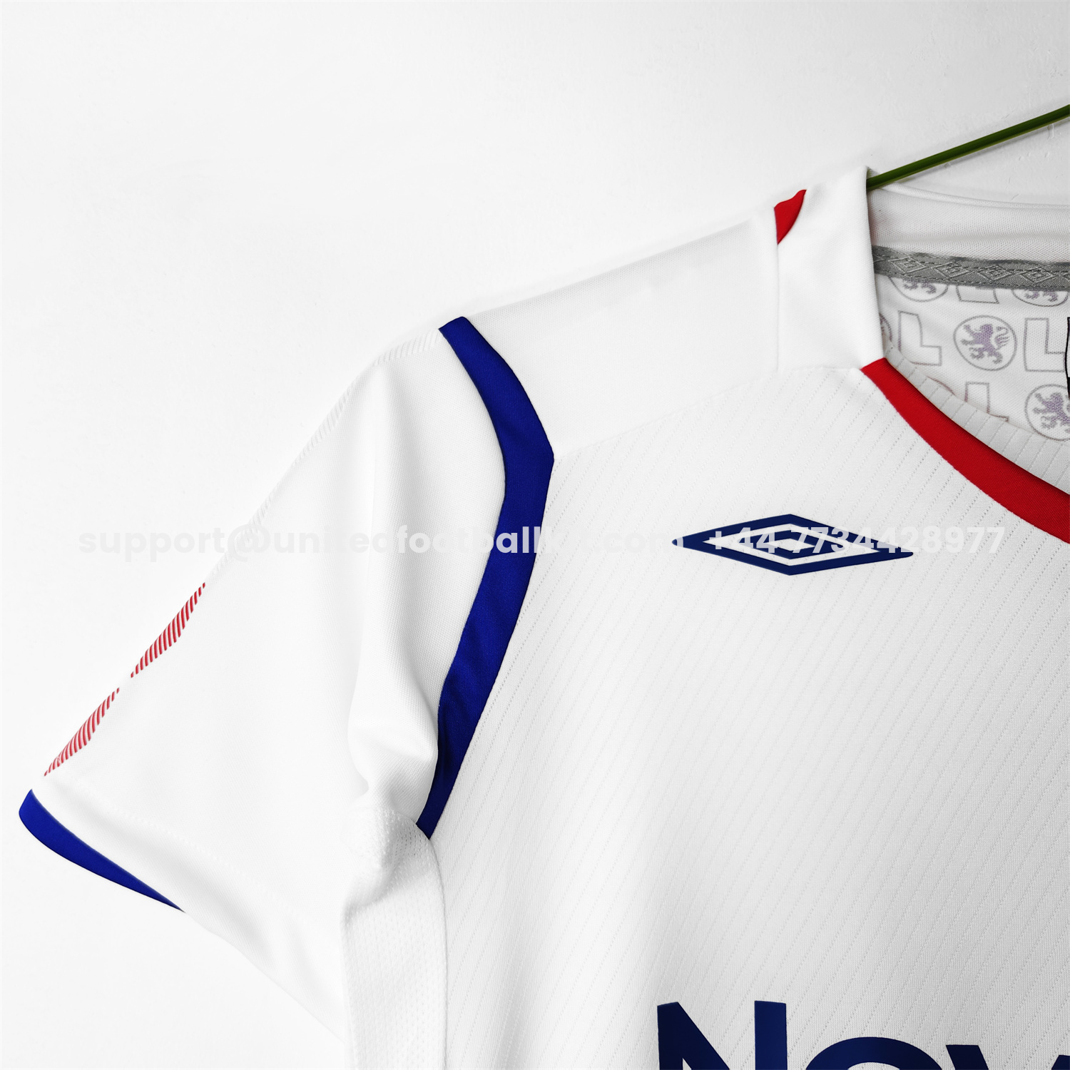 Unitedfootballkit.com | Retro Lyon 2008-09 Home Jersey -Customize Name, Number and Patch | Worldwide Shipping