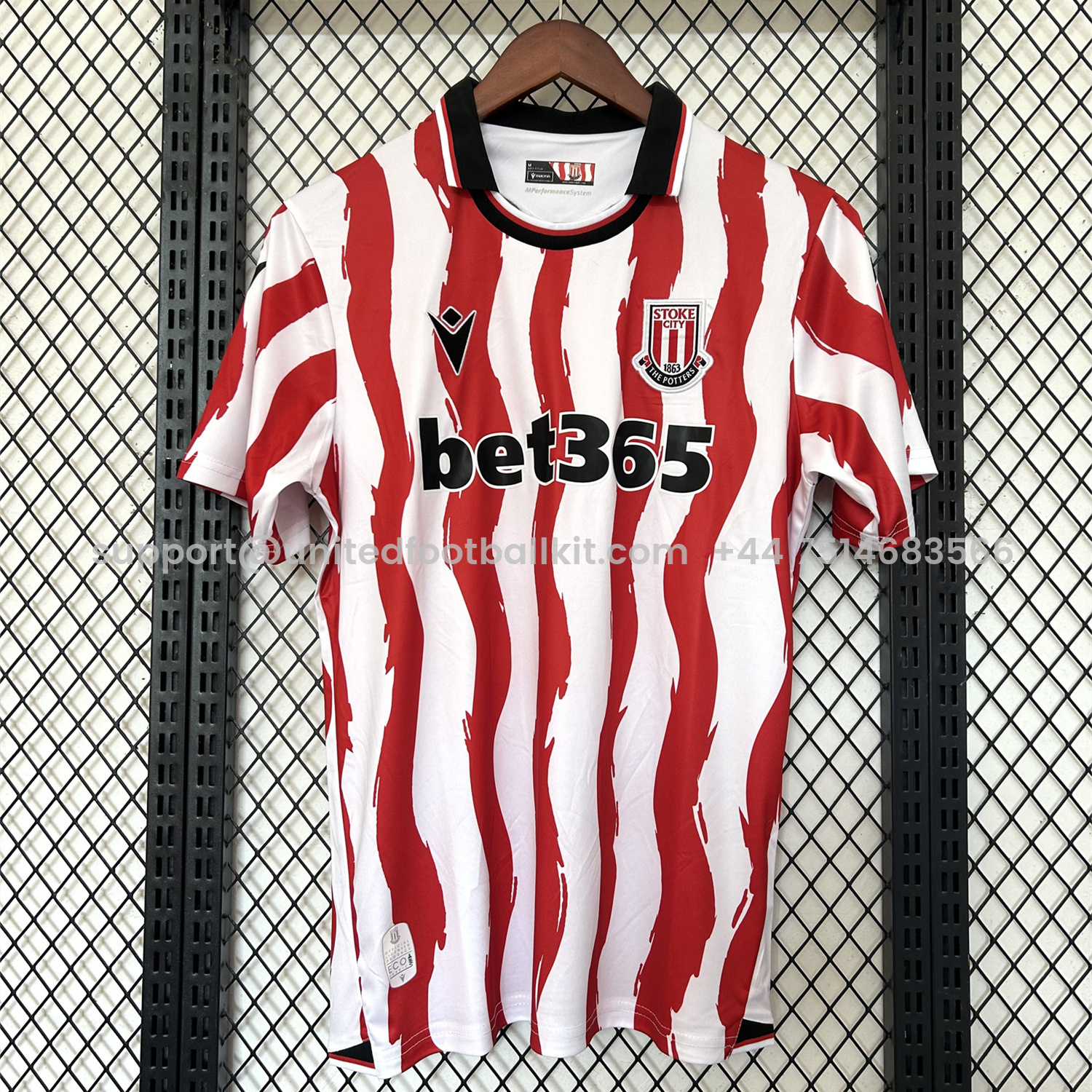Unitedfootballkit.com | Stoke City 25-26 Home Jersey - Fans Version -Customize Name, Number and Patch | Worldwide Shipping