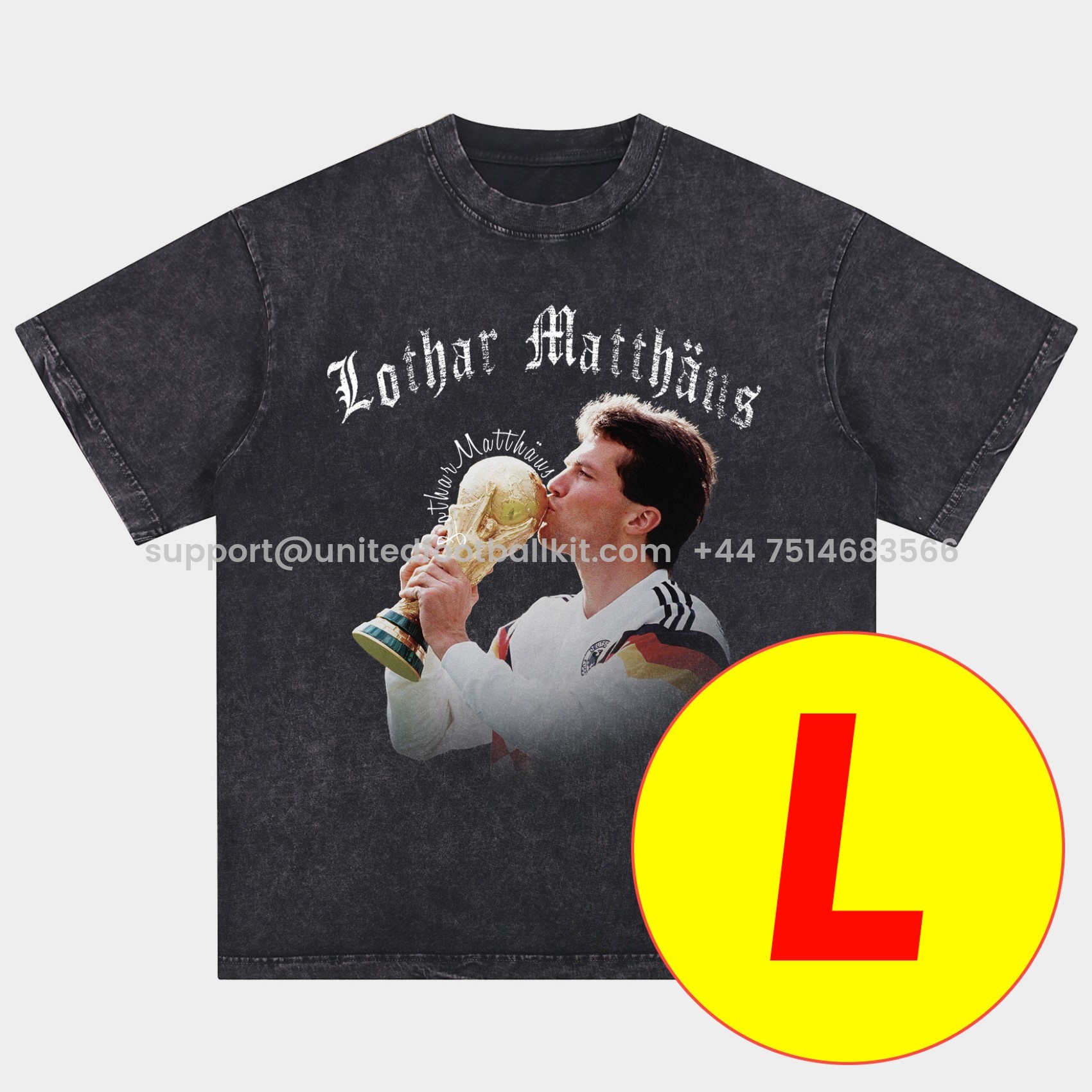 Unitedfootballkit.com | Bayern Munich 125th Legendary Players Oversized Washed T-Shirt -Customize Name, Number and Patch | Worldwide Shipping