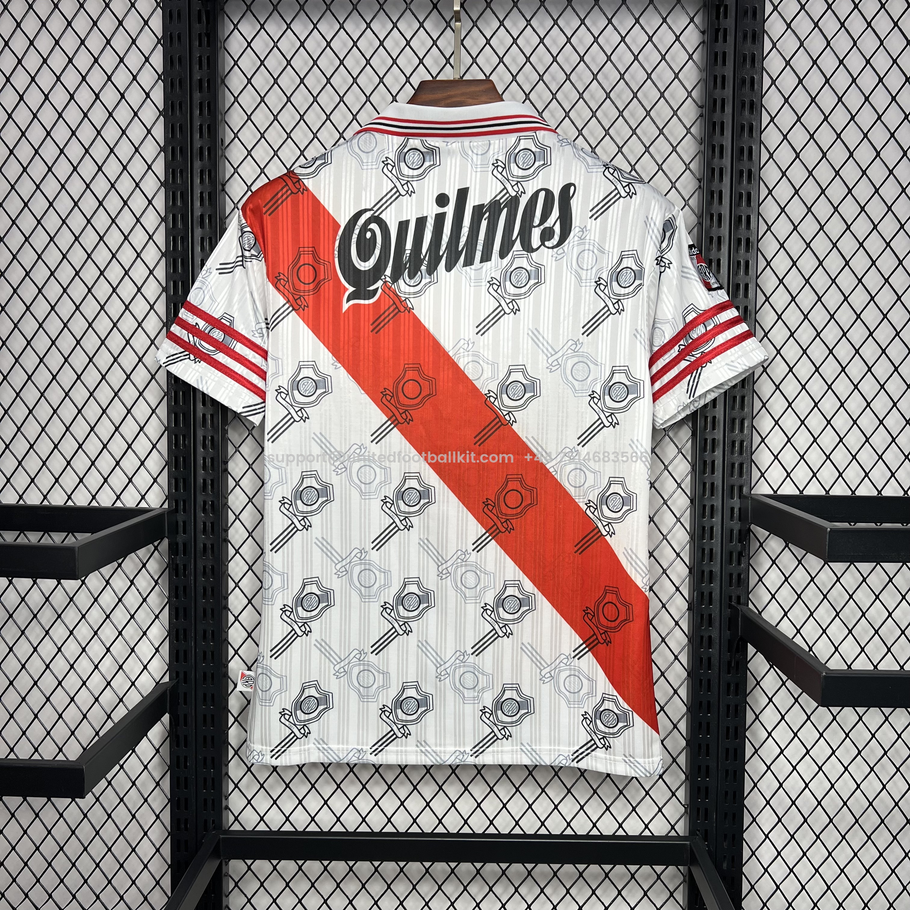 Unitedfootballkit.com | Retro River Plate 1996-97 Home Stadium Jersey -Customize Name, Number and Patch | Worldwide Shipping