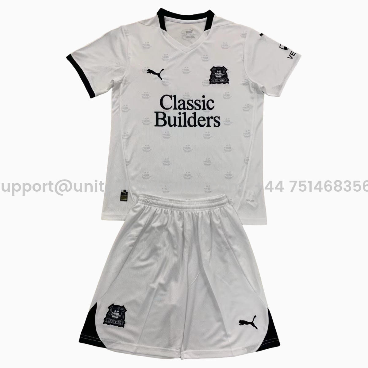 Unitedfootballkit.com | Plymouth Argyle 24-25 Away Kids Kit -Customize Name, Number and Patch | Worldwide Shipping