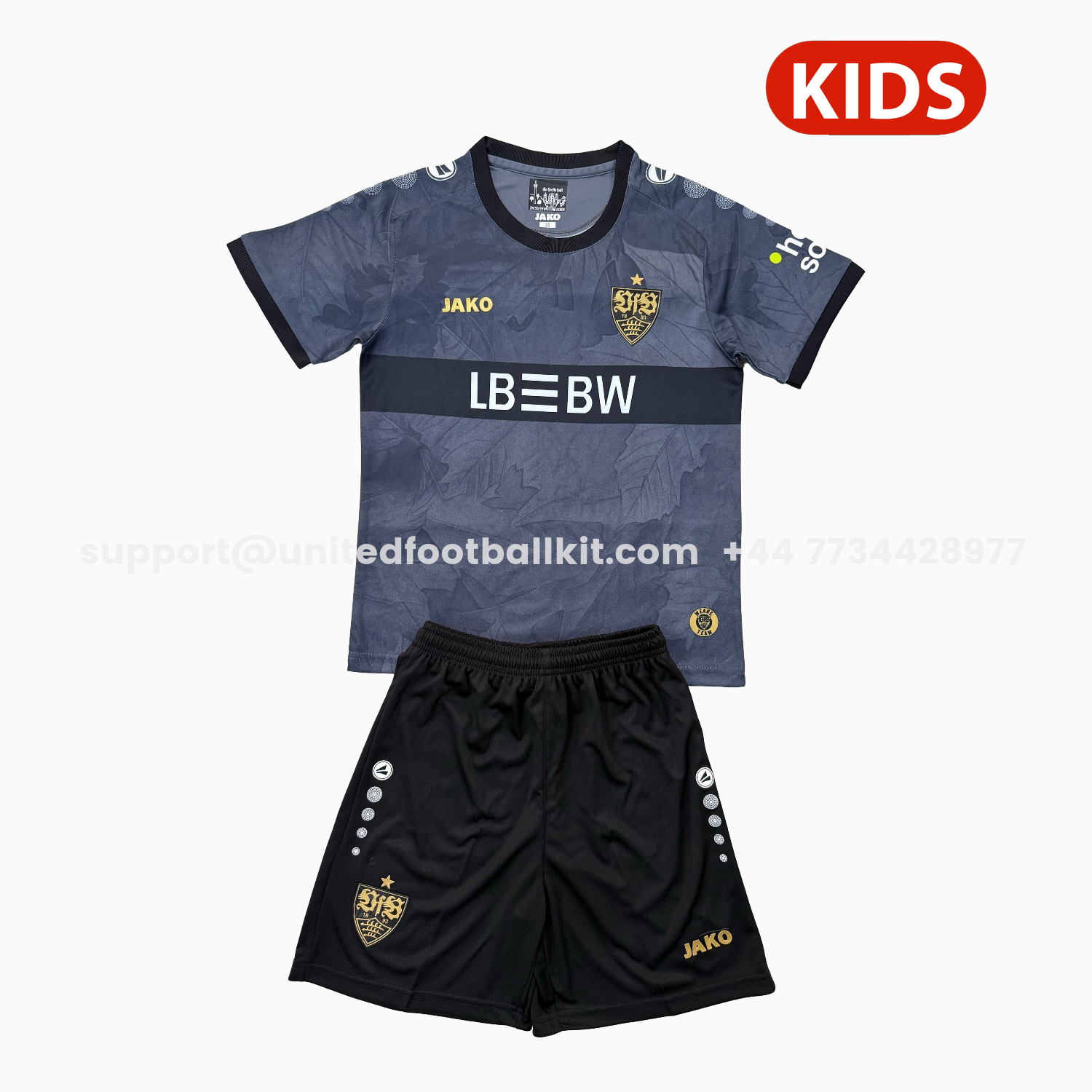 Unitedfootballkit.com | Stuttgart 25-26 Third Kids Kit -Customize Name, Number and Patch | Worldwide Shipping