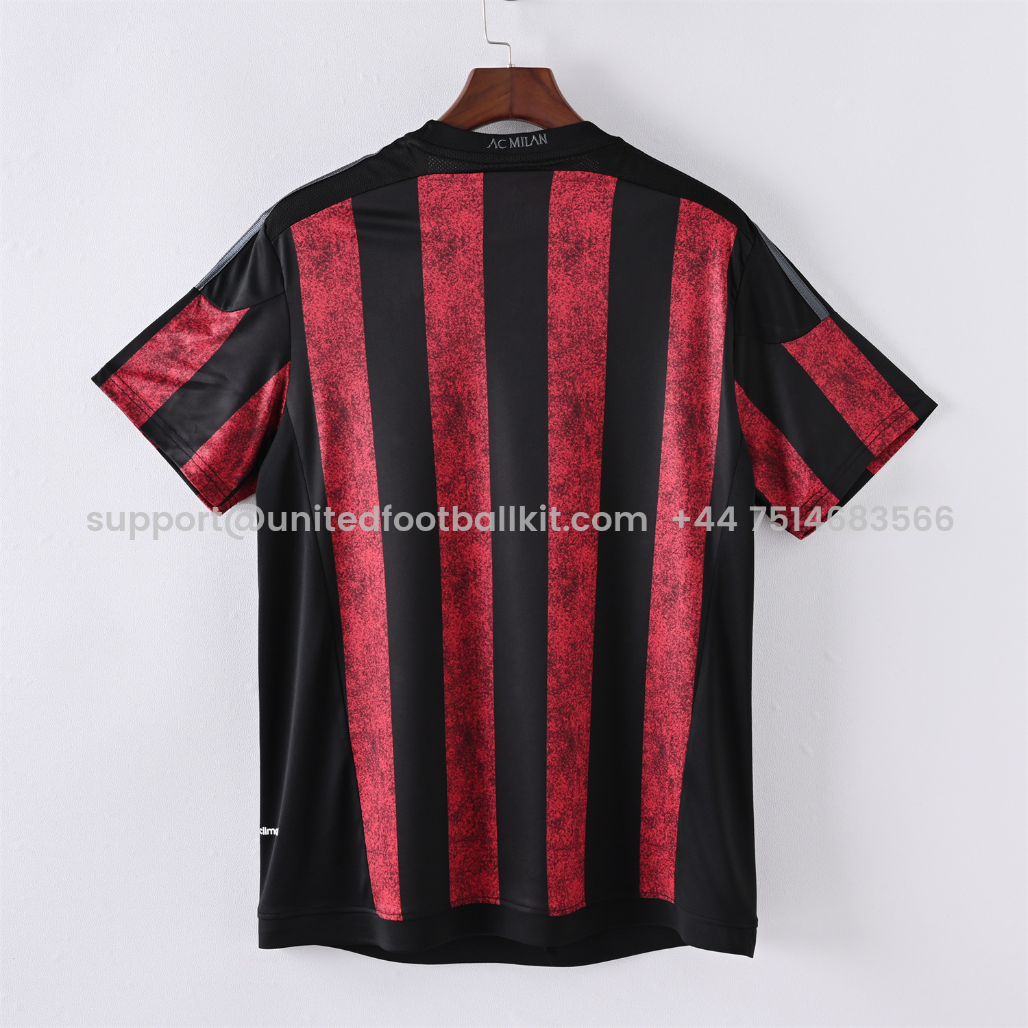 Unitedfootballkit.com | Retro AC Milan 2015-16 Home Jersey -Customize Name, Number and Patch | Worldwide Shipping