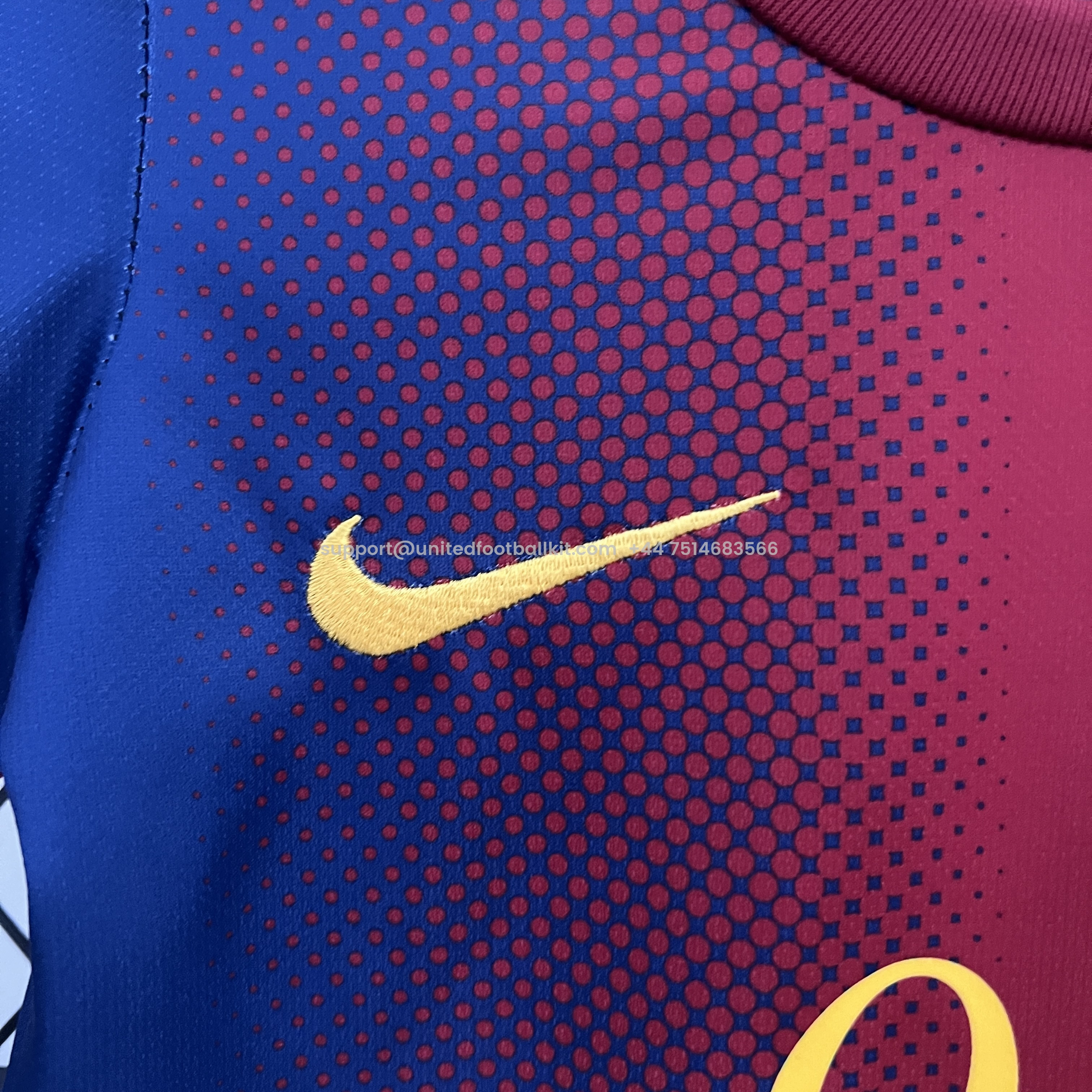 Unitedfootballkit.com | Retro Barcelona 2012-13 Home Stadium Kids Kit -Customize Name, Number and Patch | Worldwide Shipping