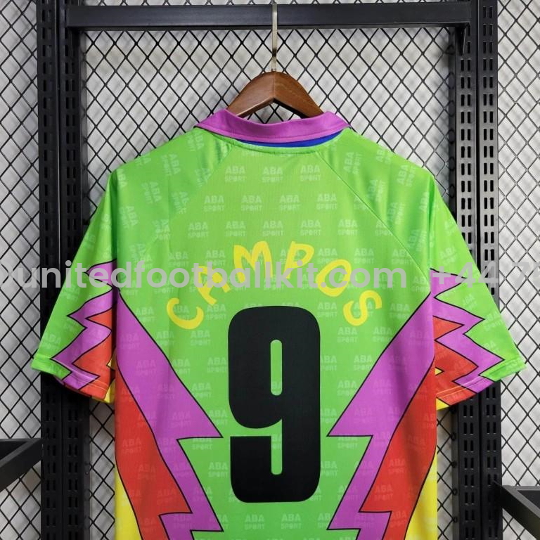 Unitedfootballkit.com | Retro Mexico 1994 Goalkeeper Green Jersey -Customize Name, Number and Patch | Worldwide Shipping
