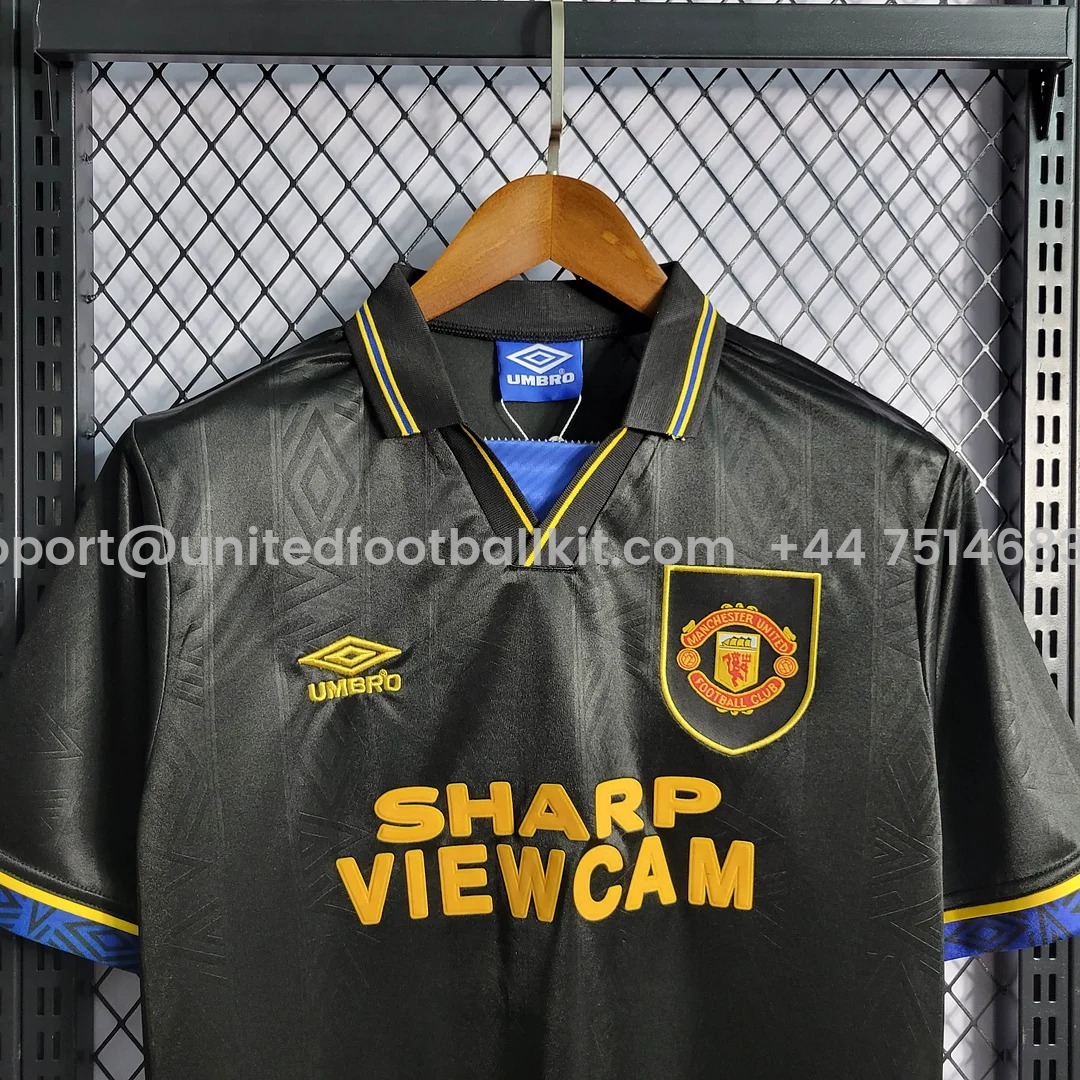 Unitedfootballkit.com | Retro Manchester United 93-94 Away Jersey -Customize Name, Number and Patch | Worldwide Shipping