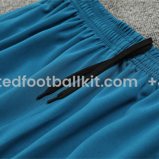 Unitedfootballkit.com | Marseille 24-25 Long Sleeve Training Set - Lake Blue -Customize Name, Number and Patch | Worldwide Shipping