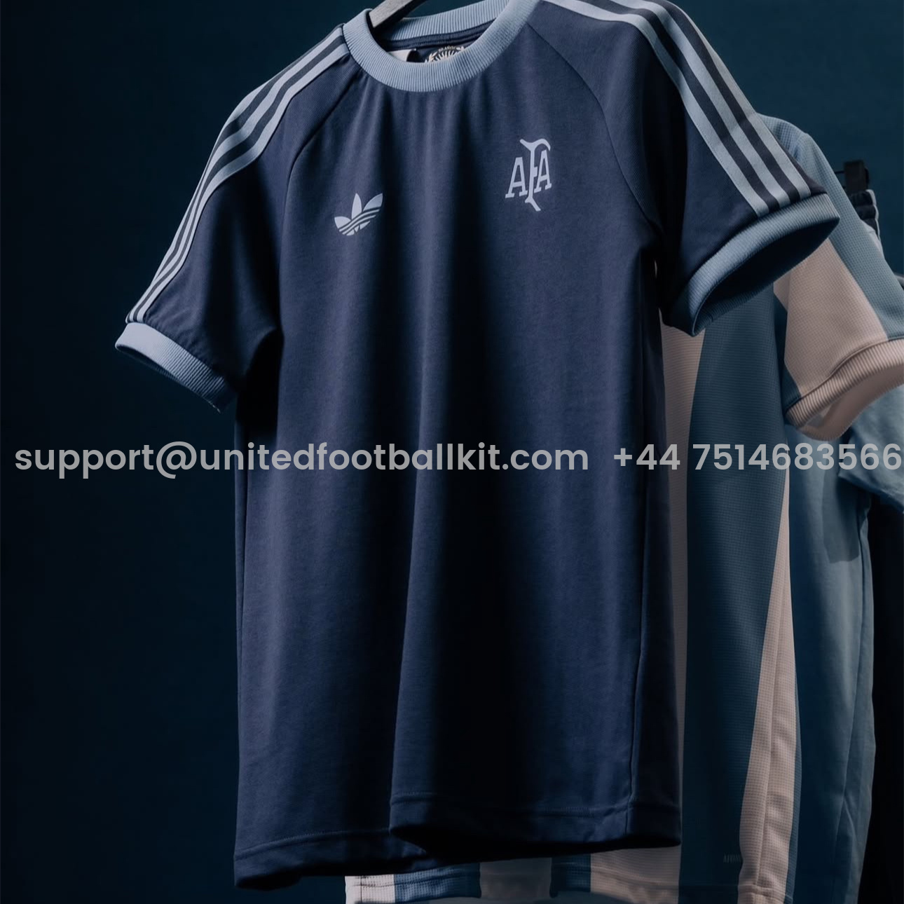 Unitedfootballkit.com | Argentina 24-25 Adi 50 Years Anniversary Limited Edition T-shirt -Customize Name, Number and Patch | Worldwide Shipping