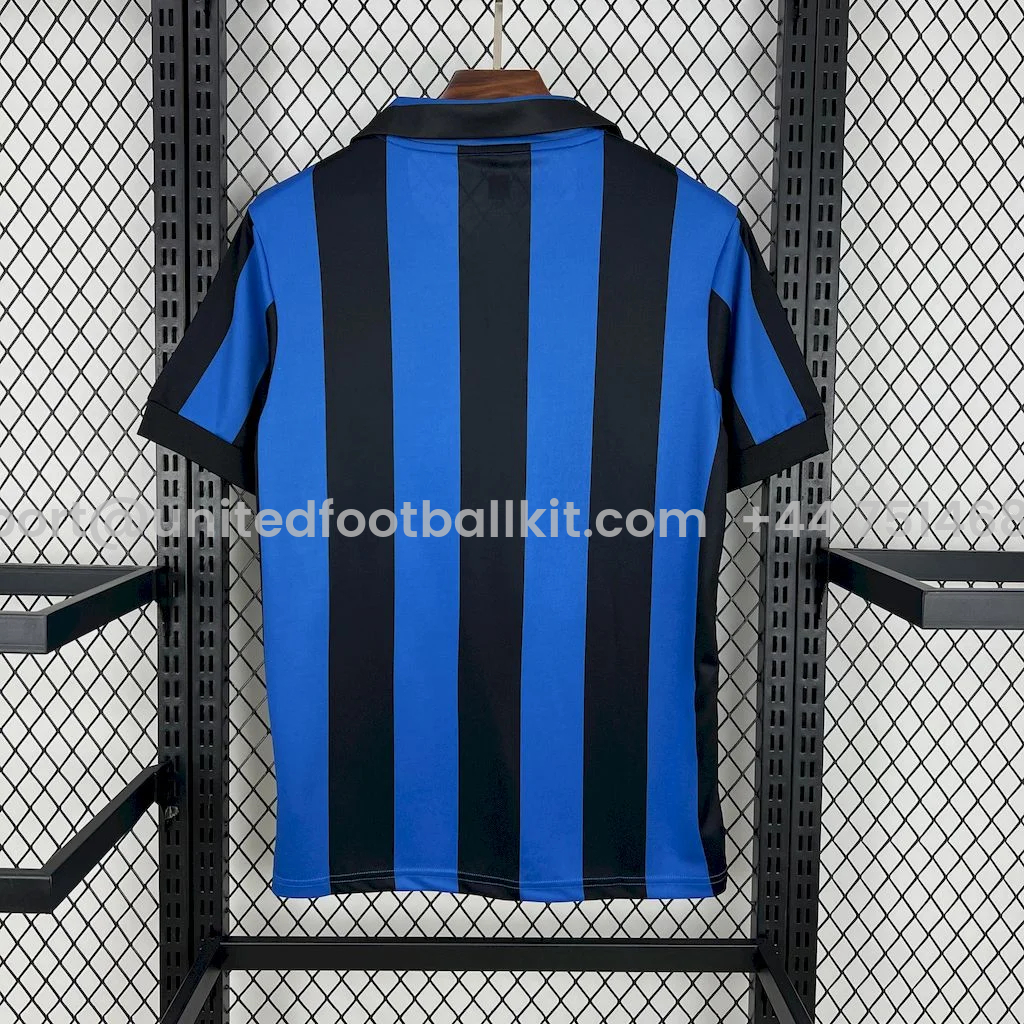 Unitedfootballkit.com | Retro Inter Milan 1990-91 Home Jersey -Customize Name, Number and Patch | Worldwide Shipping